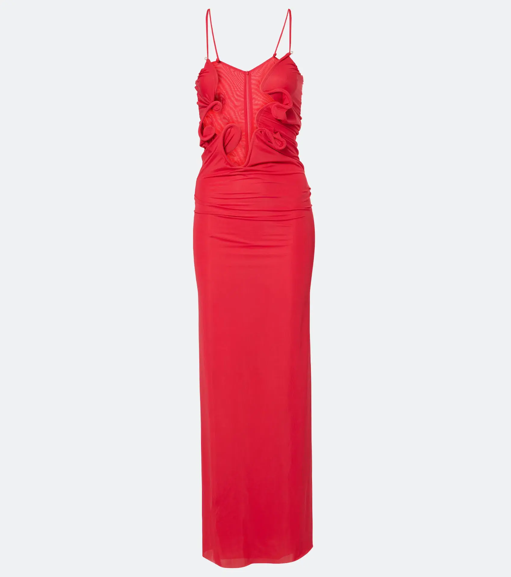 Christopher Esber Molded Venus Maxi Dress Cherry Red Size 8 AU - Image 4