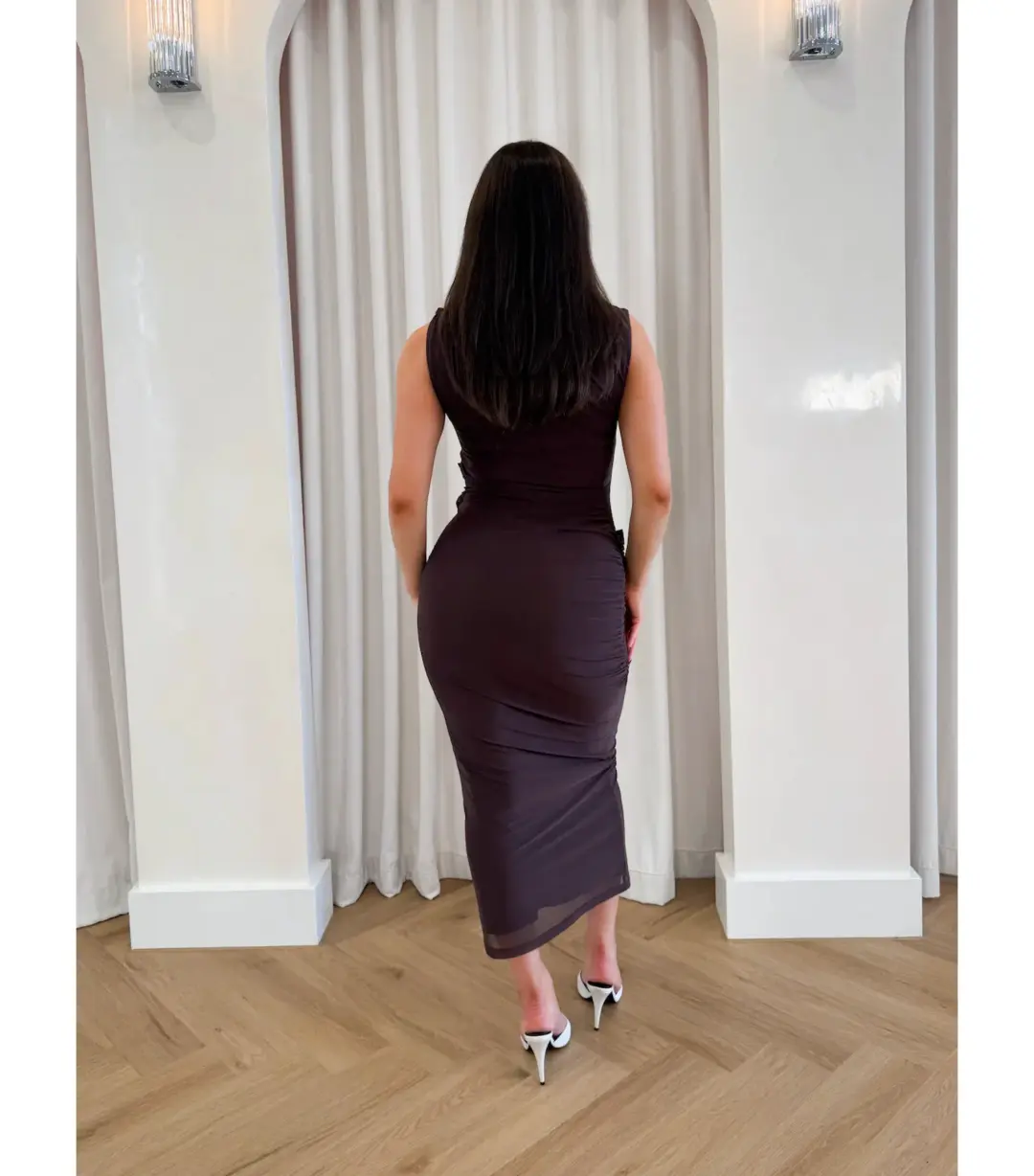 Misha Knox Dress Brown Size 10/M for rent on The Volte - main image