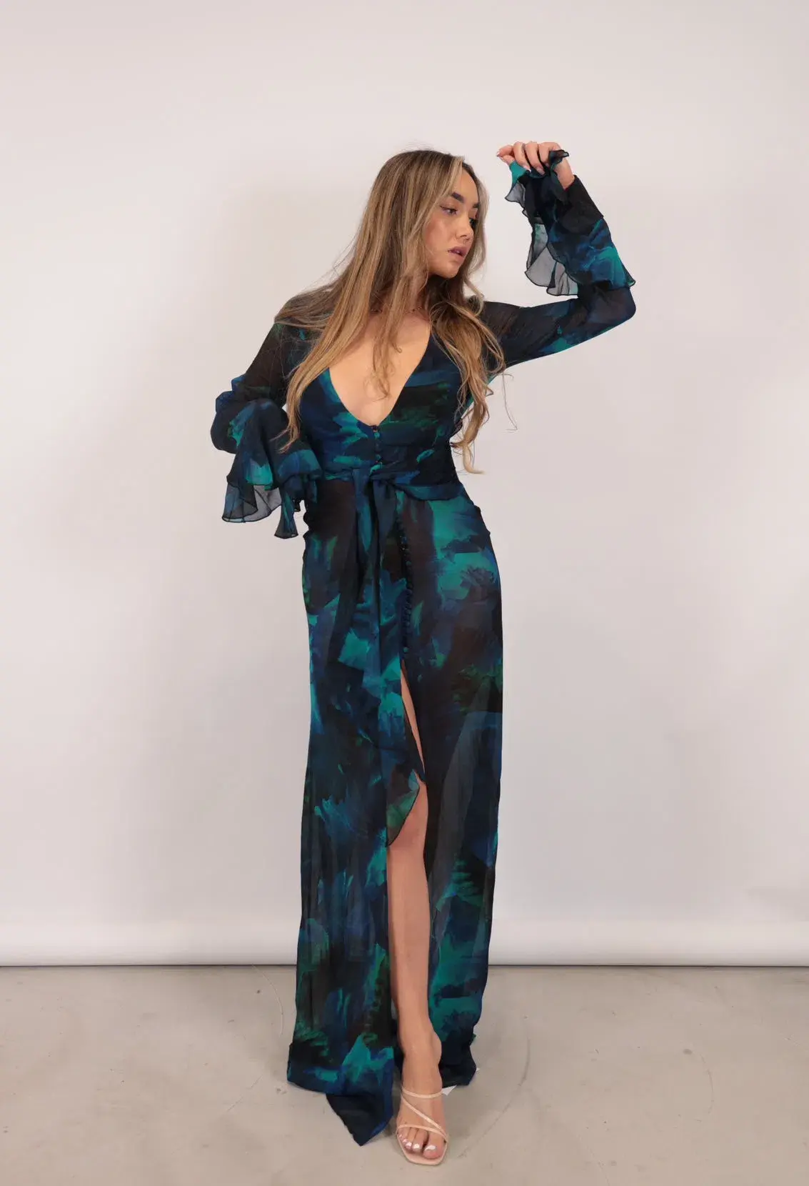 Rat & Boa Fiorella Maxi Dress Blue Size M / AU 10 - Image 1
