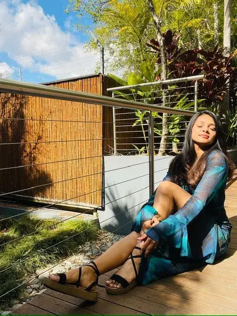 Rat & Boa Fiorella Maxi Dress Blue Size M / AU 10 for rent on The Volte - main image