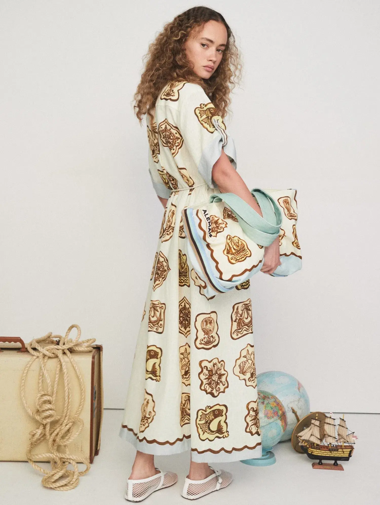 Alemais Relic Shirtdress Print Multi Size 8 - Image 3