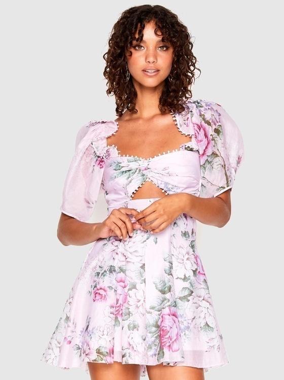 Alice McCall Peony Mini Dress Purple 12 - Image 1