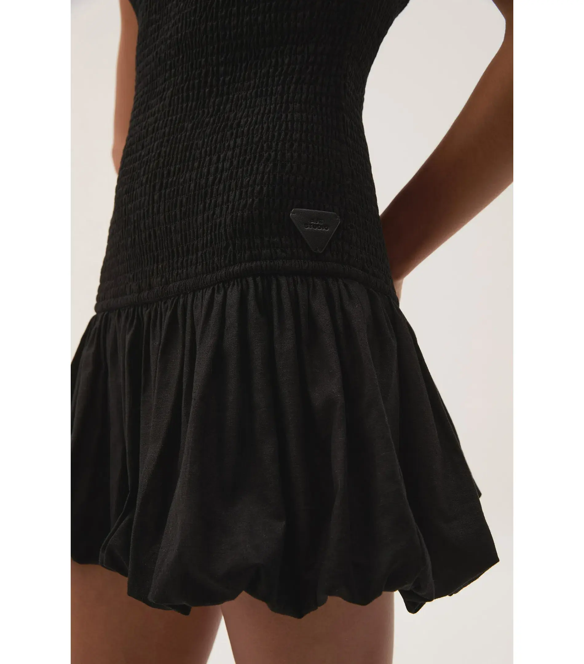 Aje Airlie One Shoulder Mini Dress Black Size AU 8 - Image 3