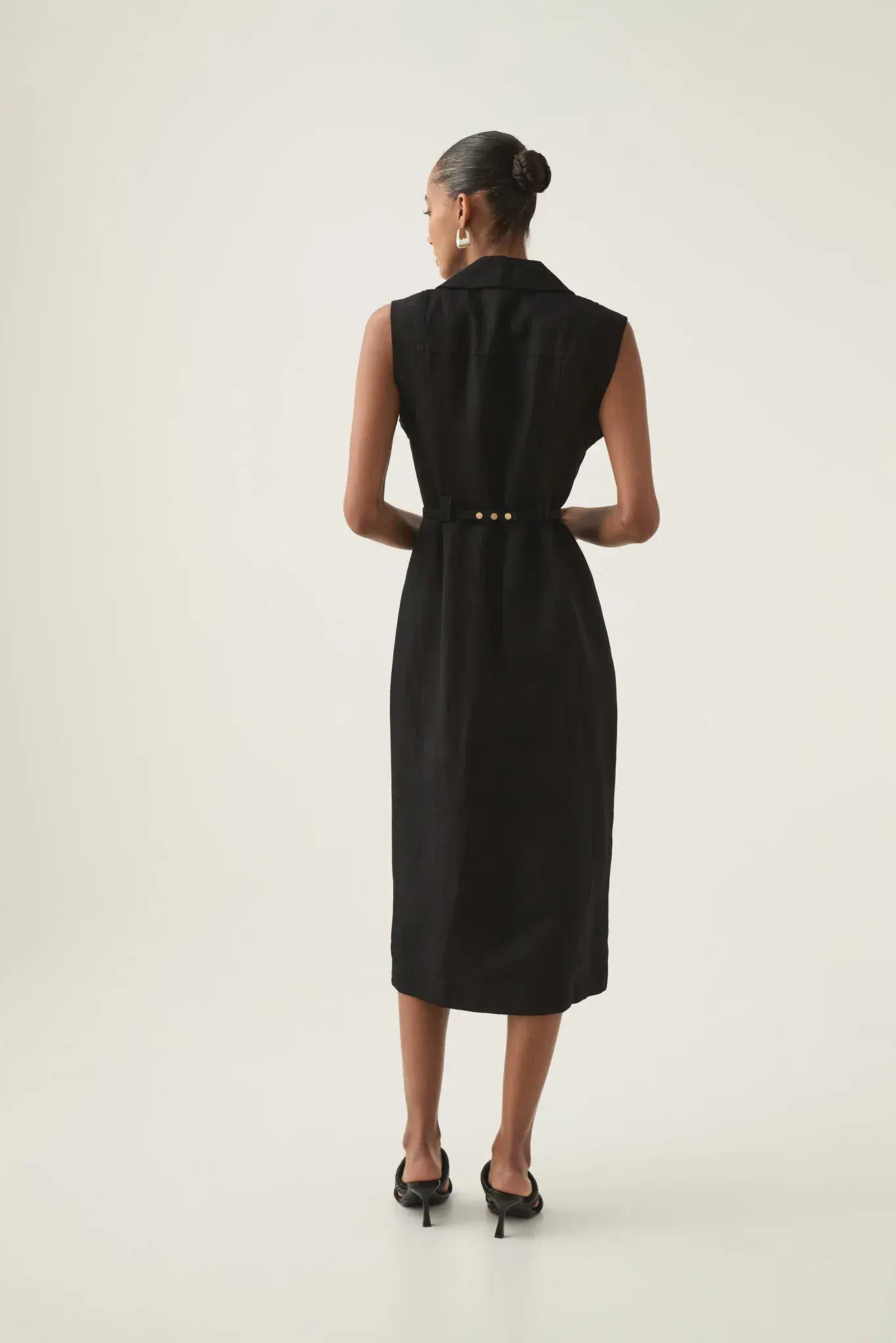 Aje Desiree Utility Shirt Dress Black Size AU 12 - Image 5