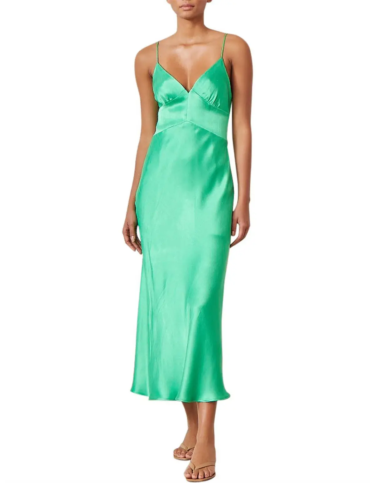 Bec & Bridge Loren Midi Dress Emerald Green Size AU 6 - Image 1