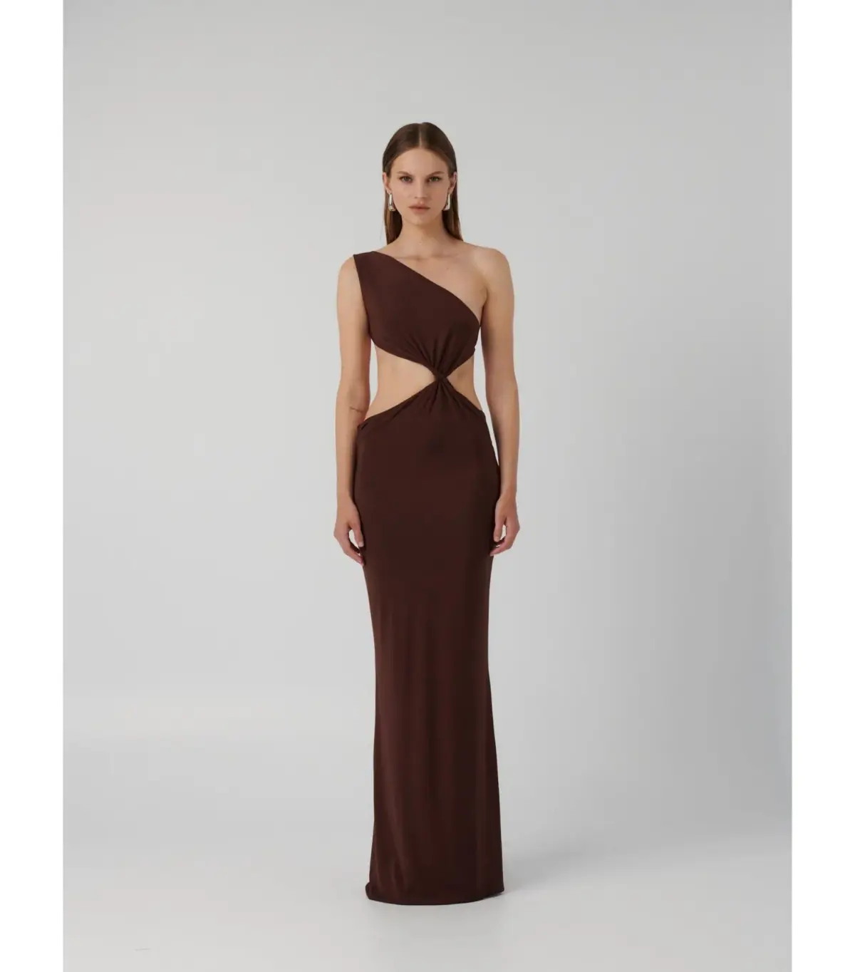 Effie Kats Hawlya Gown Cocoa Size M / AU 10 - Image 1