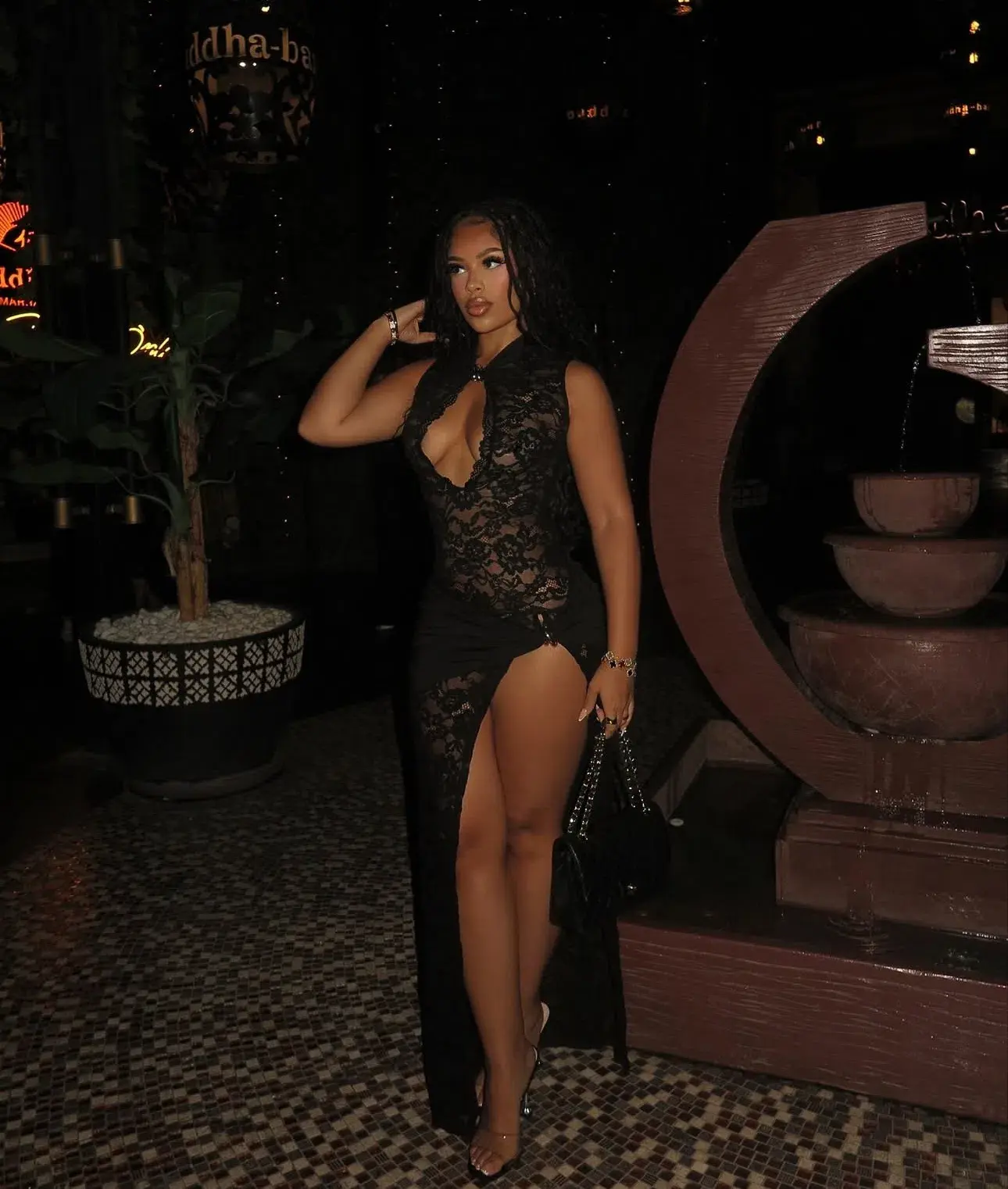 Murci Onyx Keyhole Dress Black Size 6 - Image 6
