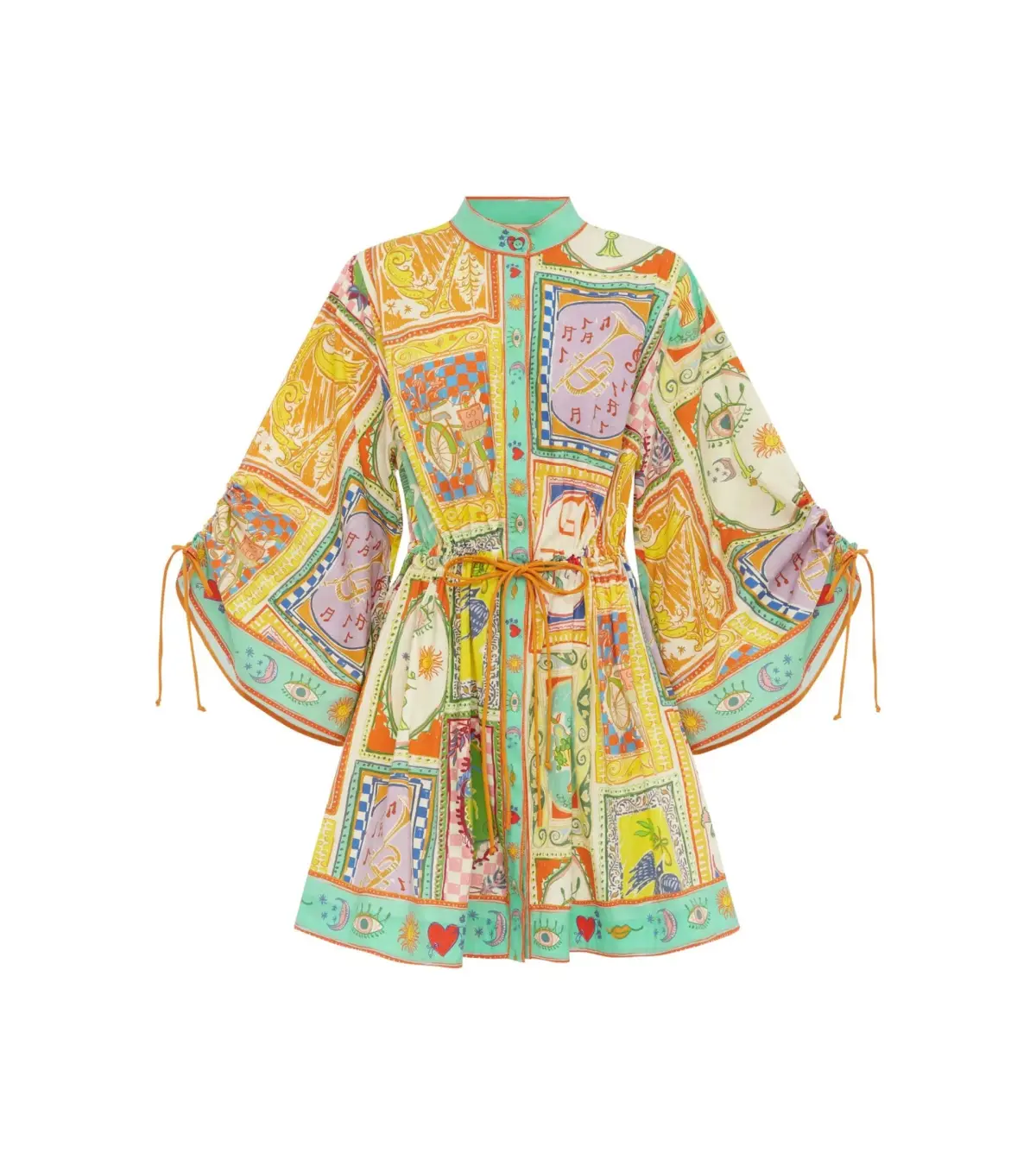 Alemais Holiday Go-to Mini Dress Multi Size AU 10  - Image 5