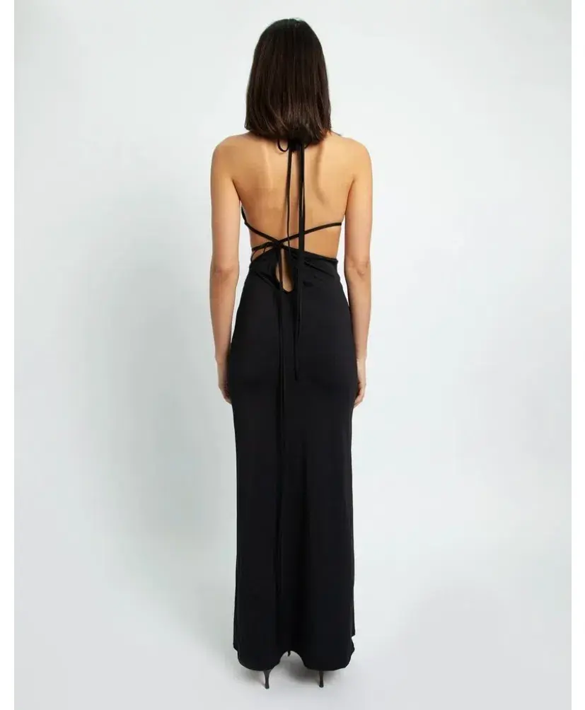 Christopher Esber Displace Lycra Dress Black Size M / AU 10  for rent on The Volte - main image