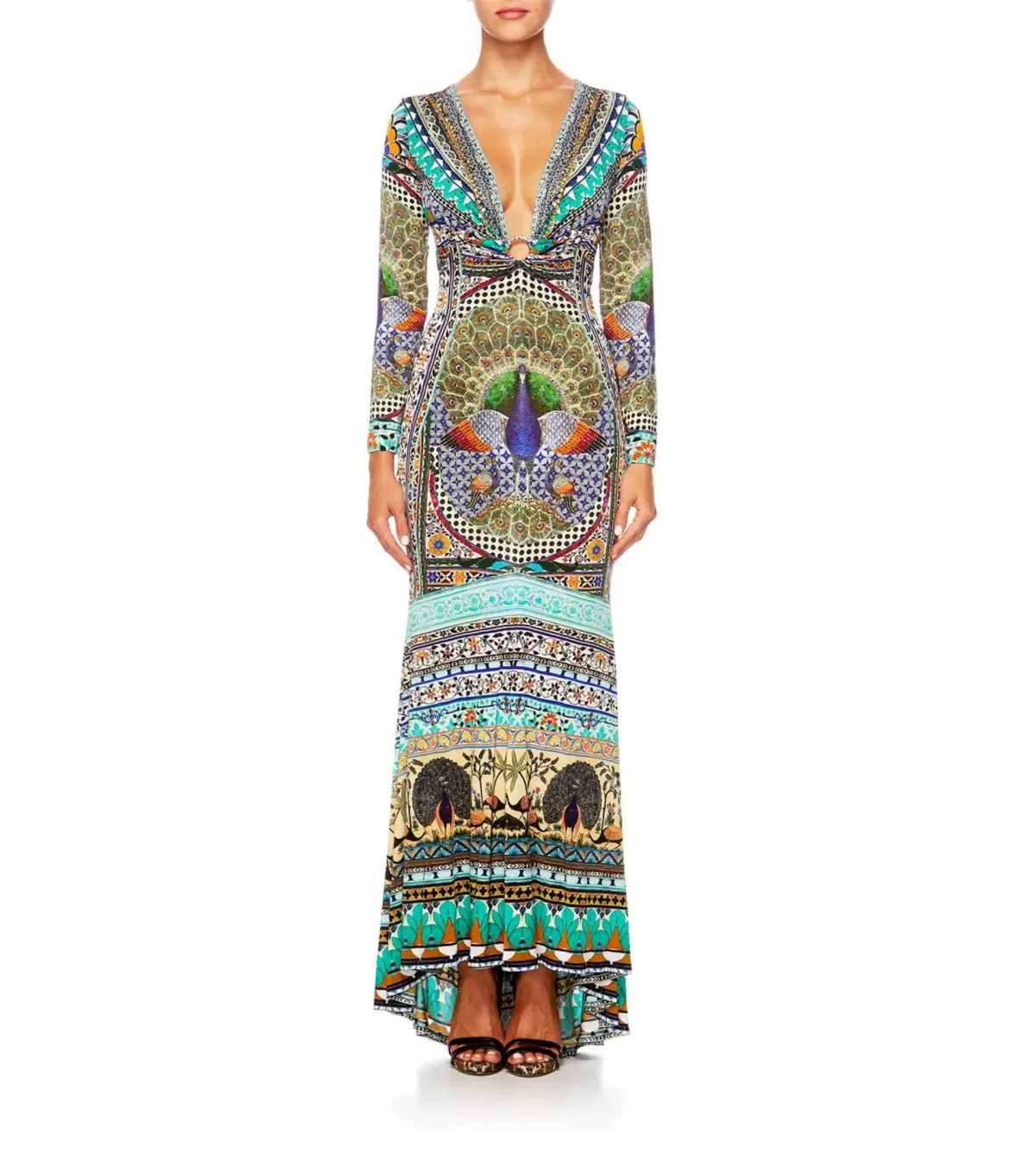Camilla U Ring Neckline Long Dress The King And I Size XS / AU 8 - Image 1
