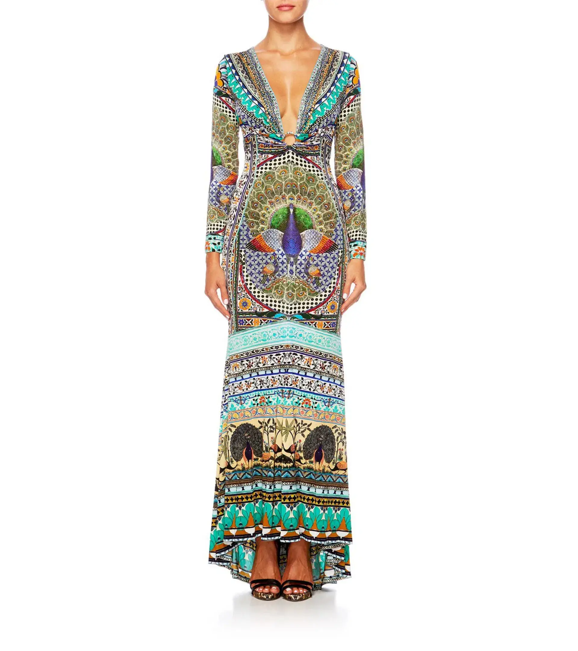 Camilla U Ring Neckline Long Dress The King And I Size XS / AU 8 - Image 1