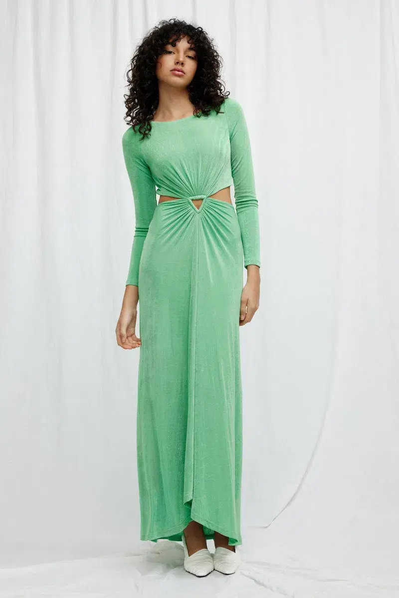 Significant Other Cali Long Sleeve Dress Green Size XS/AU 6  - Image 1