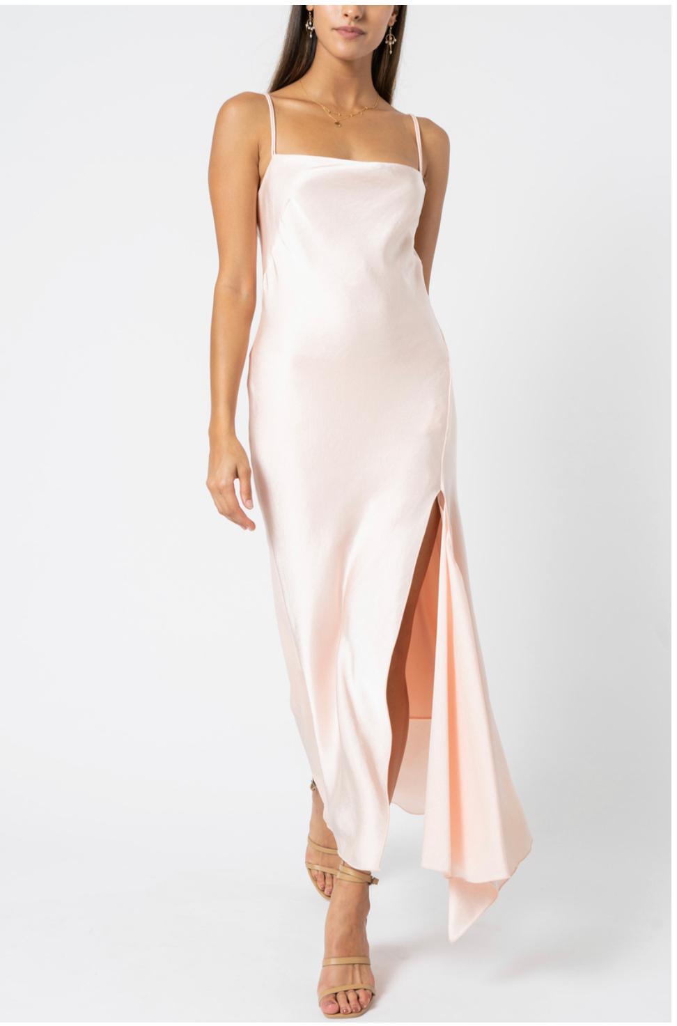 Camilla and Marc ACACIA SQUARE NECK DRESS Blush 8 - Image 1