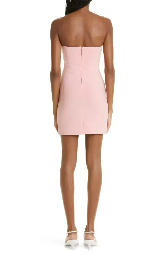 Bec & Bridge Karina Strapless Split Dress Guava Size AU 6 - Image 3