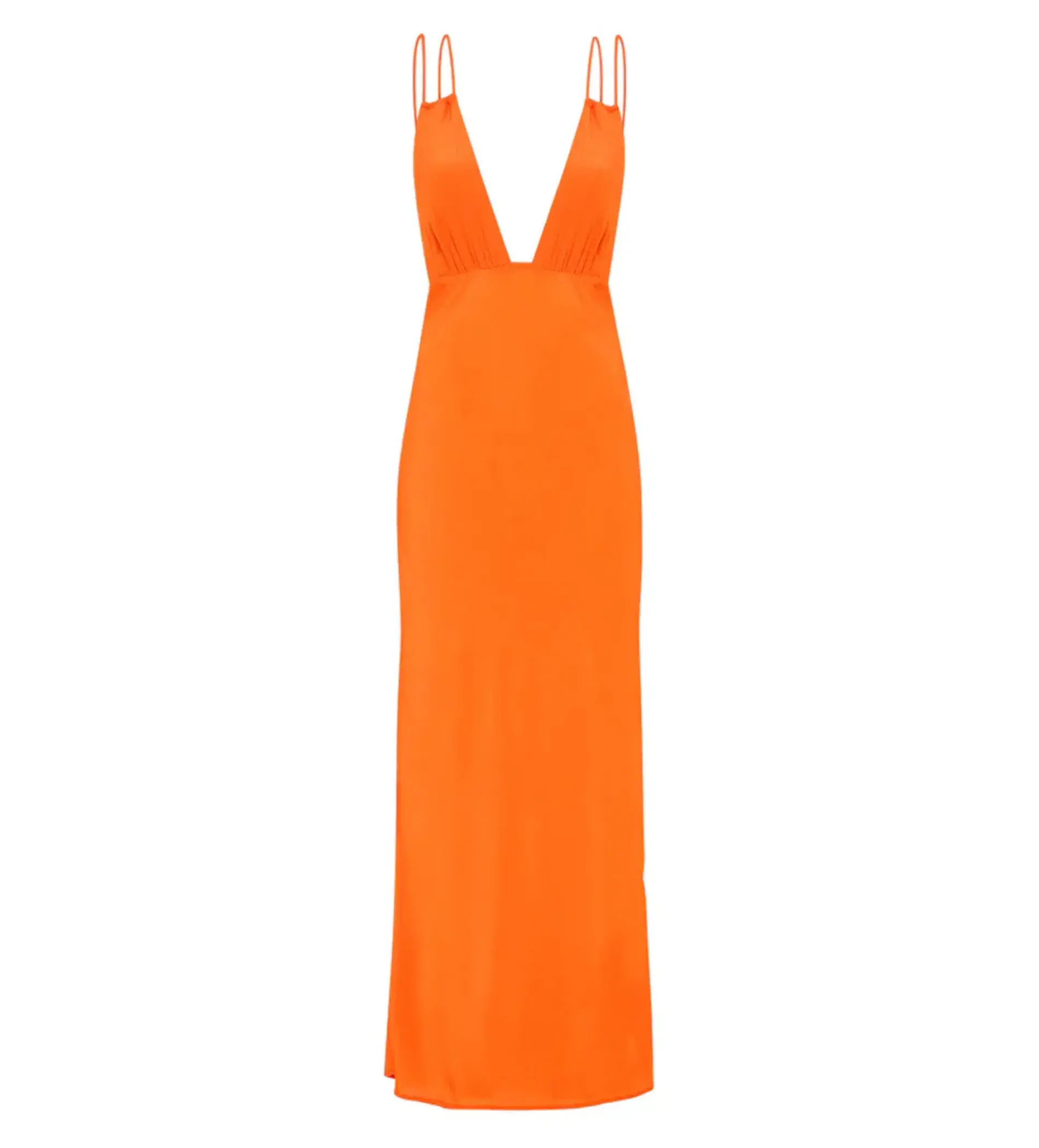 Paris Georgia Bernie Slip Dress Vivid Orange  Size S/Au 8 - Image 1