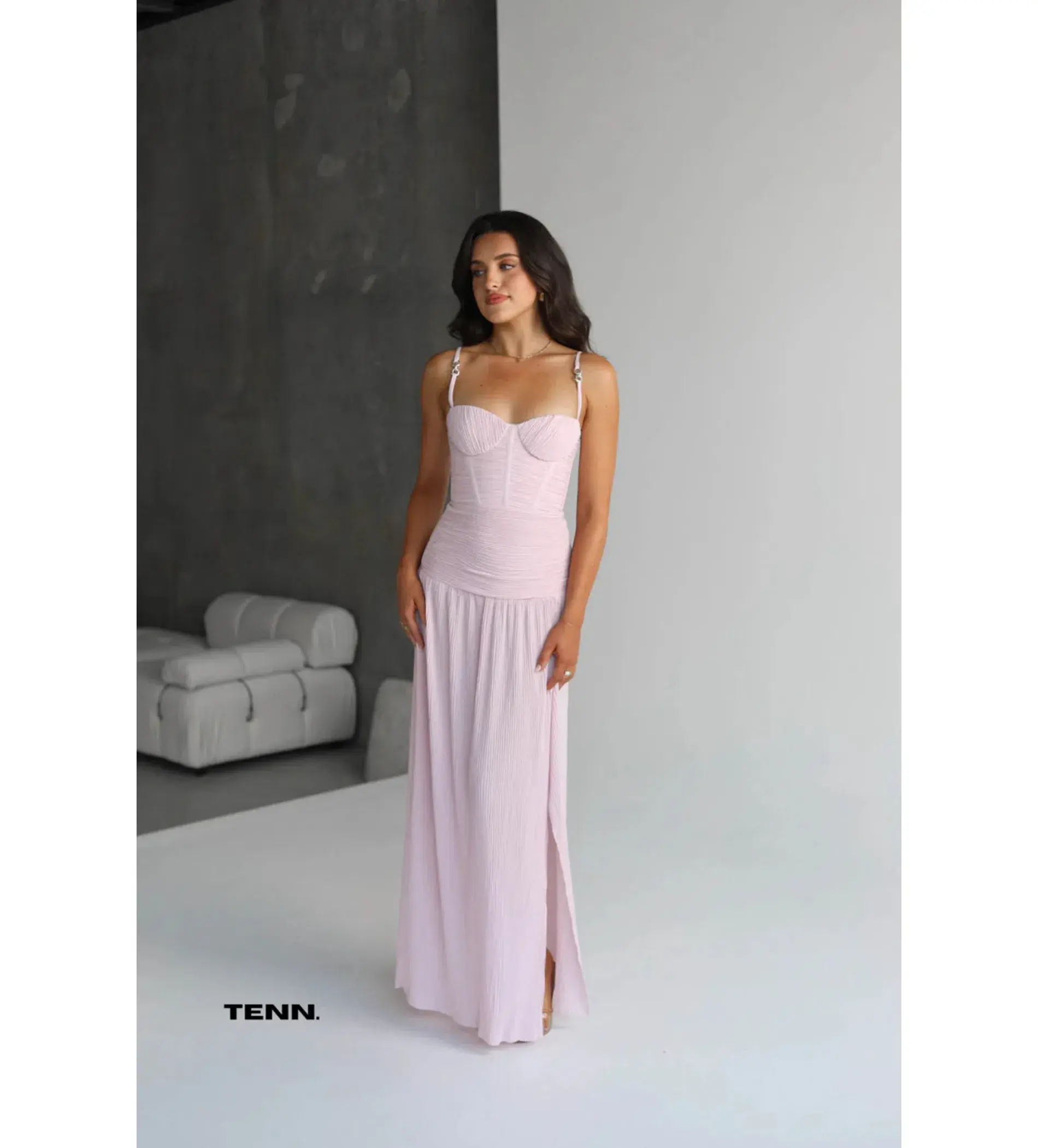 Manning Cartell Double Time Pleat Dress Hydrangea Pink Size 6  - Image 2