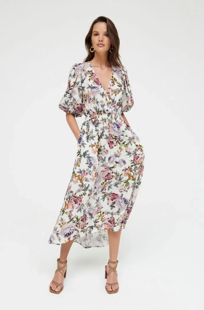 Sheike Lilac Blooms Floral Maxi Dress Size AU 12 - Image 1