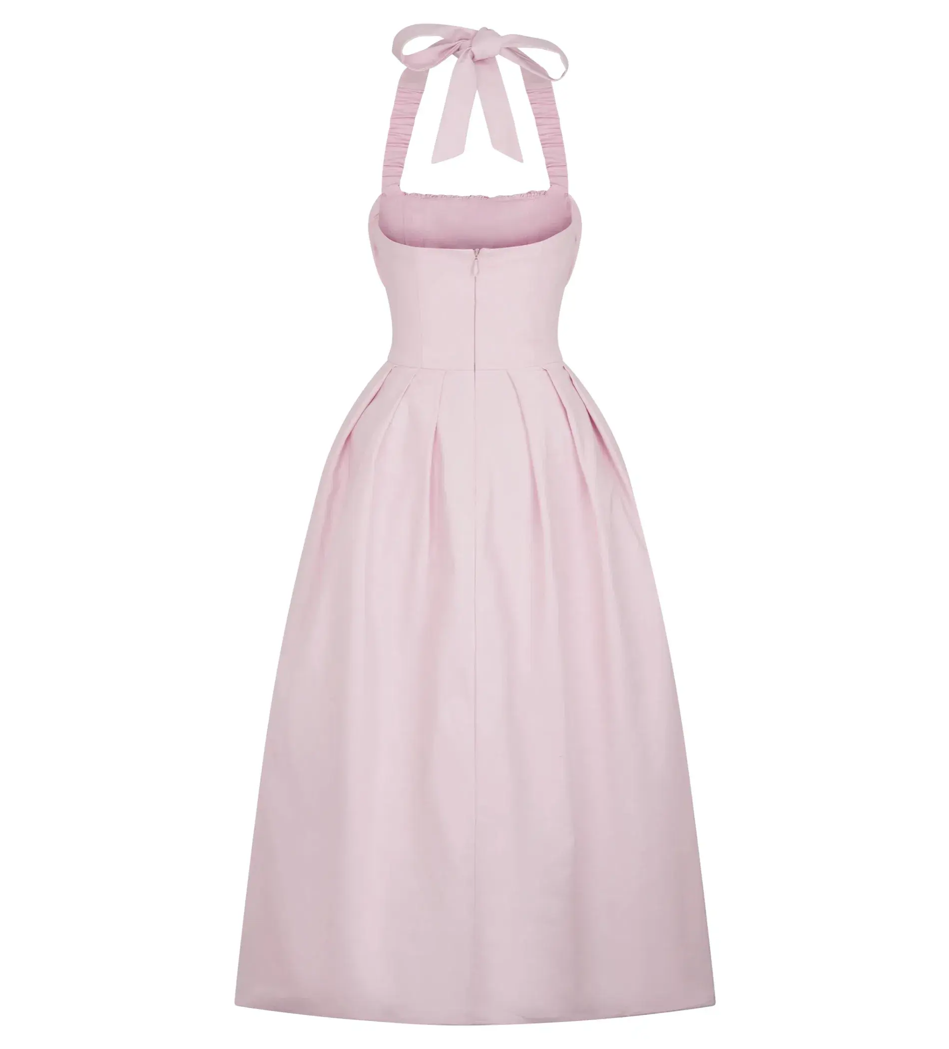 Meshki Candy Halter Midi Dress Ballet Pink AU 8  - Image 5