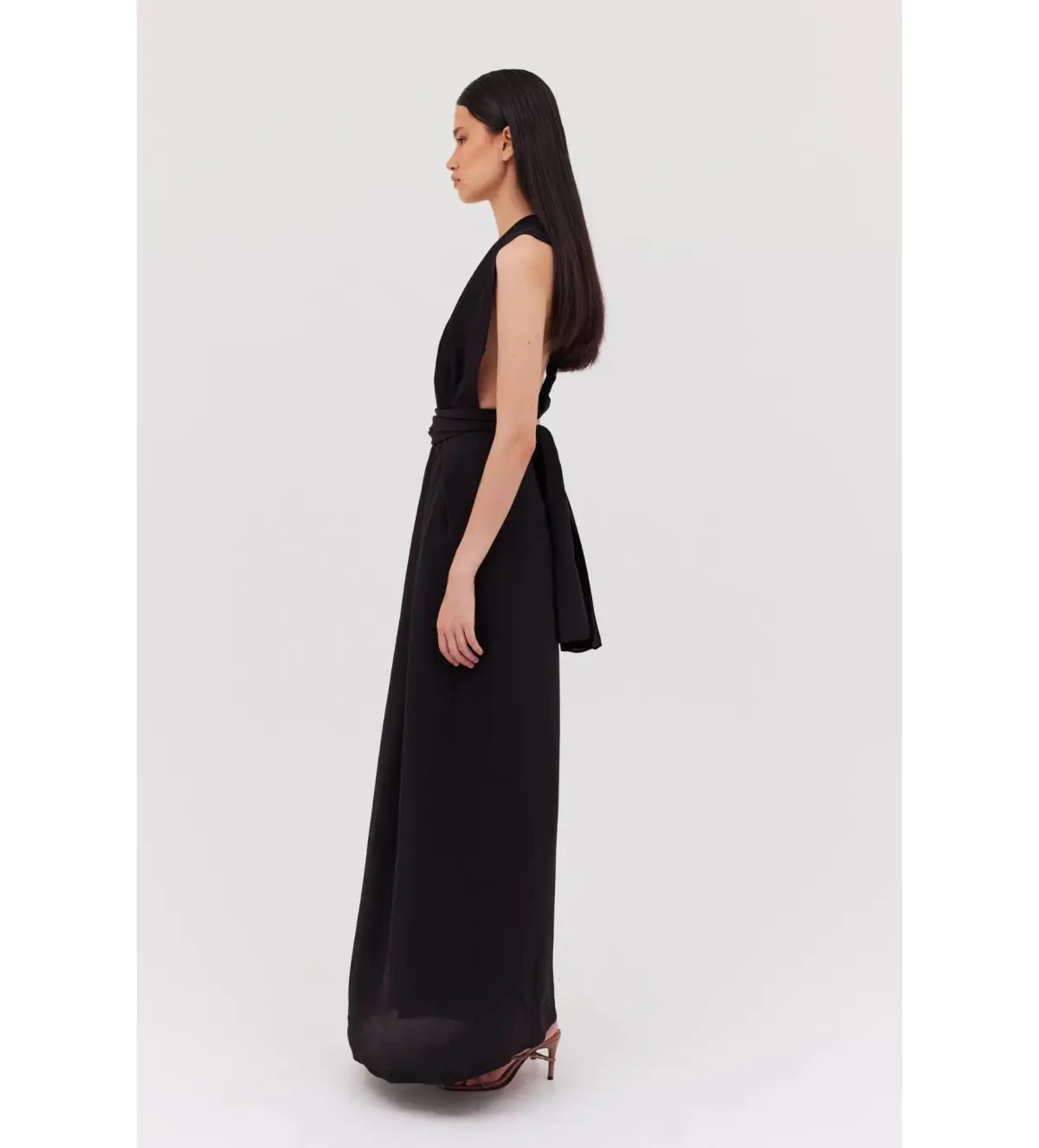 Bianca Spender Silk Cdc Ascendent Gown Black AU 8 - Image 3