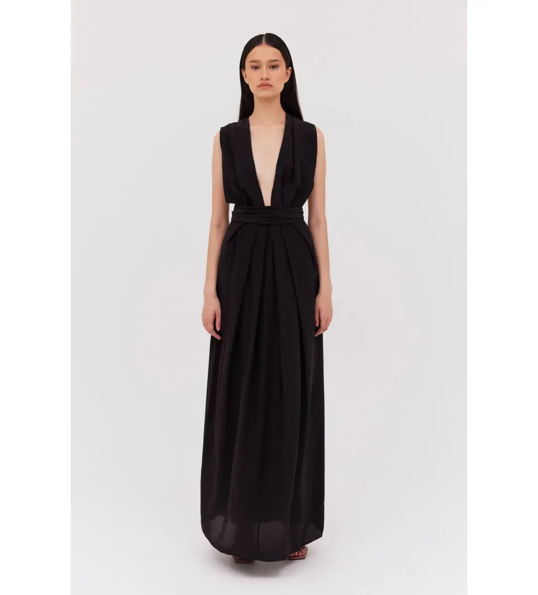Bianca Spender Silk Cdc Ascendent Gown Black AU 8 for rent on The Volte - main image