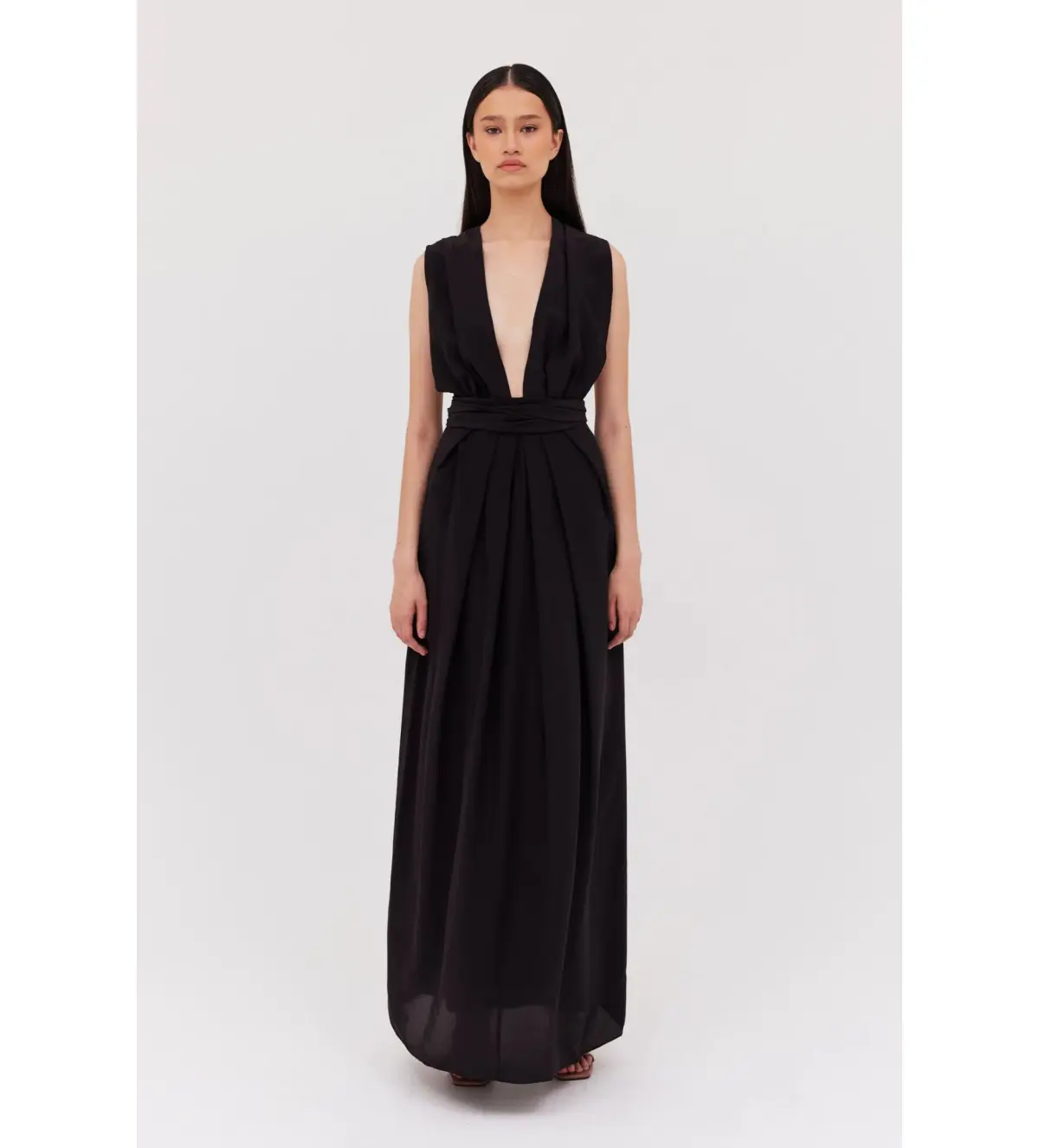 Bianca Spender Silk Cdc Ascendent Gown Black AU 8 - Image 1