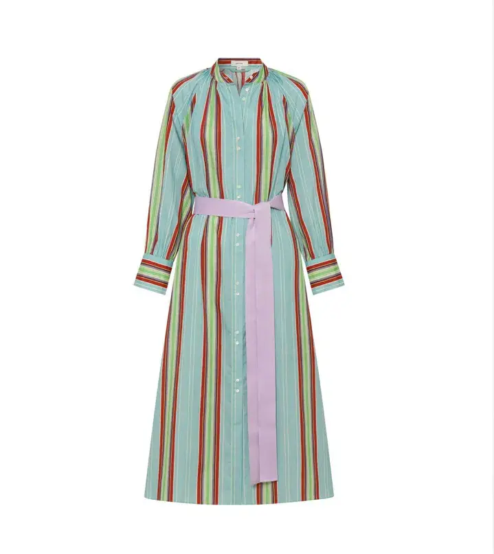 Oroton Shirtdress Midi Multi Size 12 - Image 3