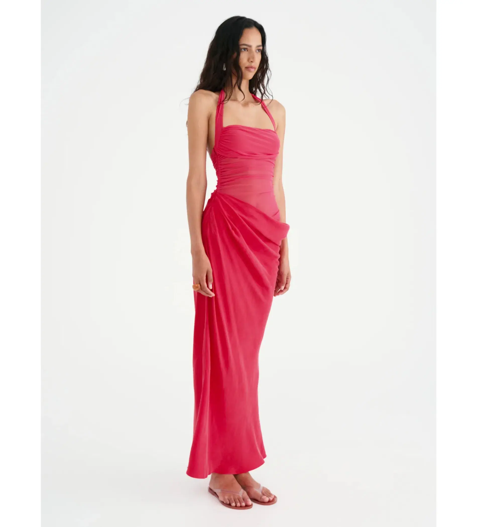 Benni Gina Maxi Dress Watermelon Size 8 - Image 2