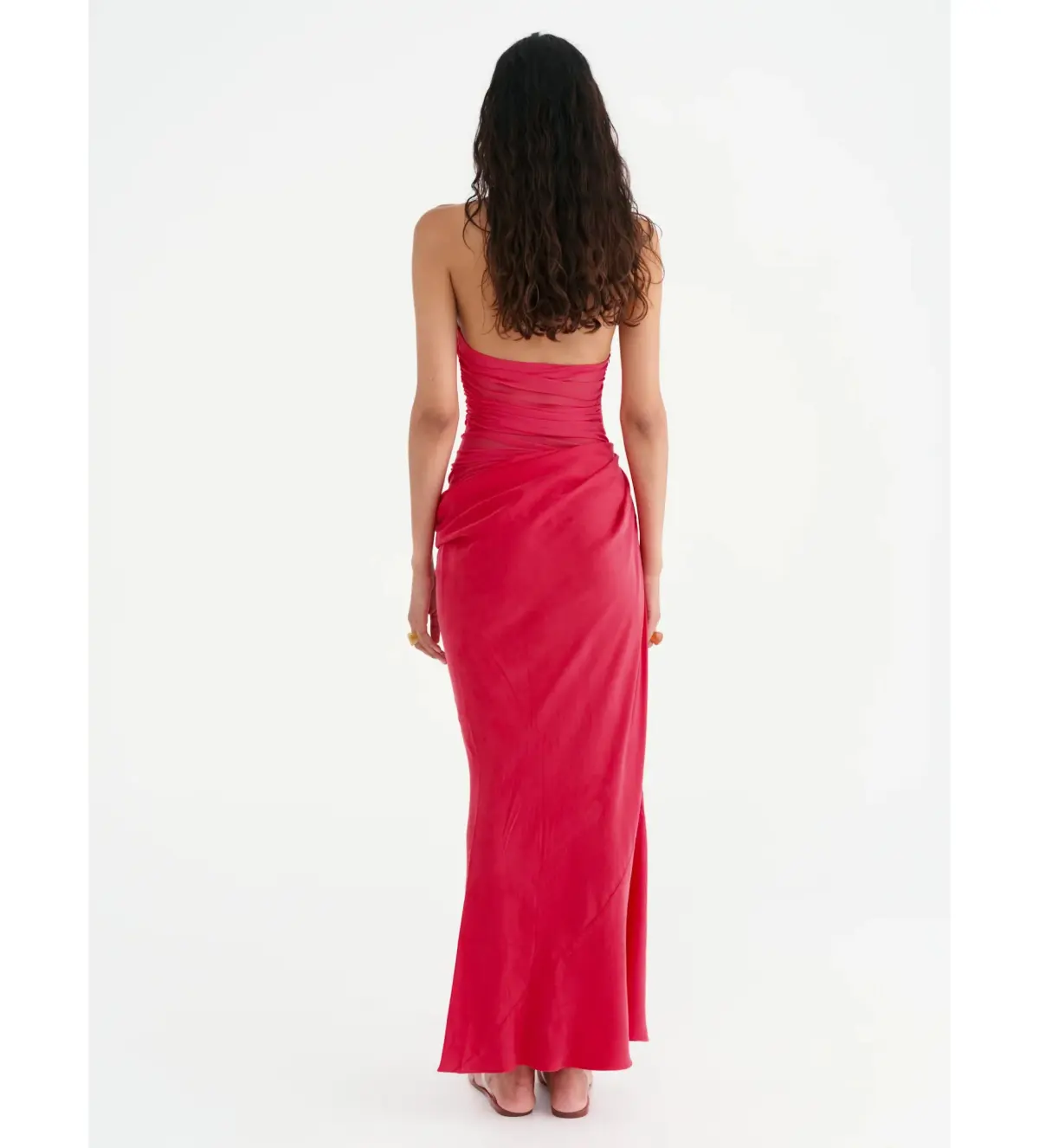 Benni Gina Maxi Dress Watermelon Size 8 - Image 3