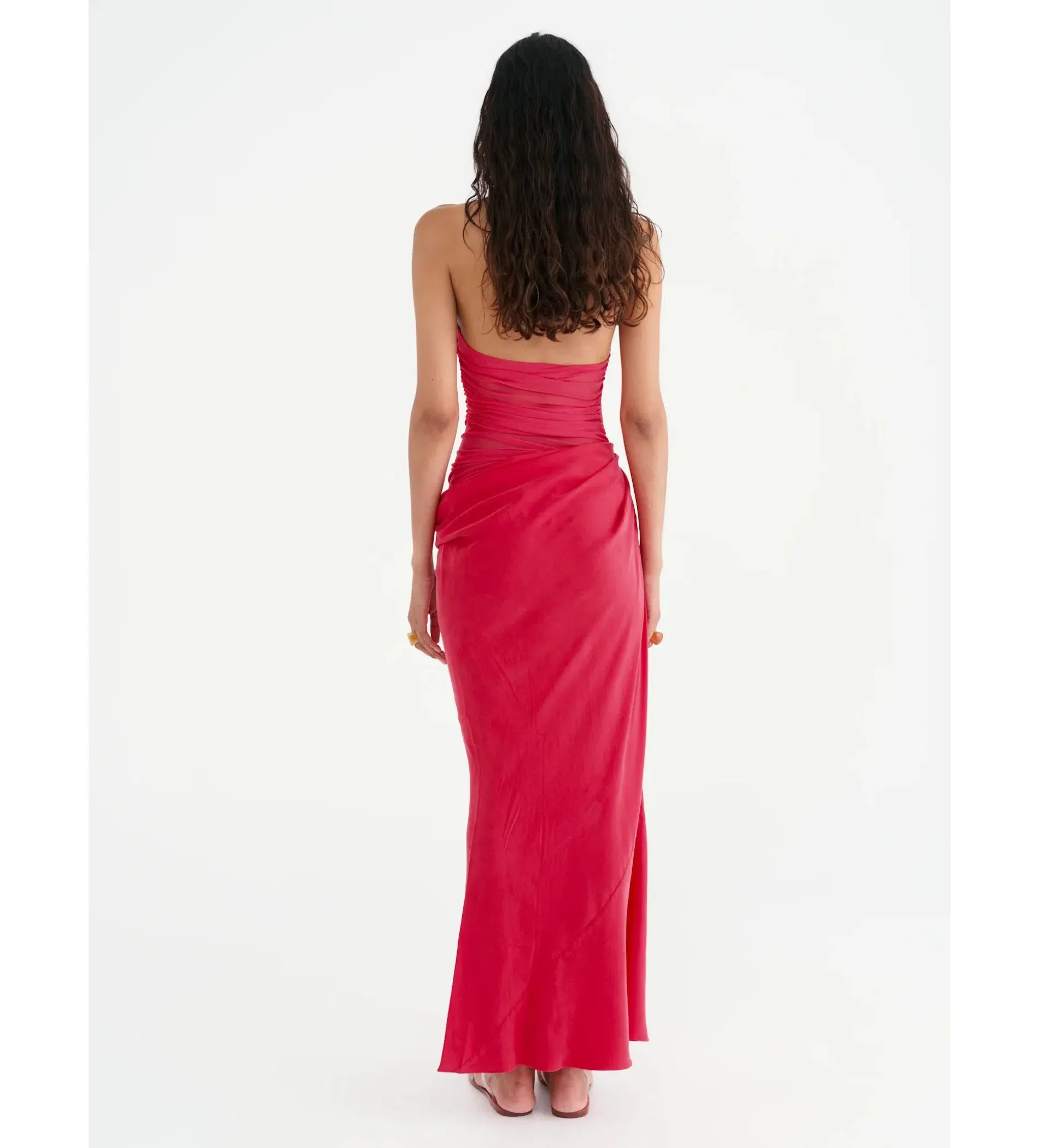 Benni Gina Maxi Dress Watermelon Size 8 - Image 3