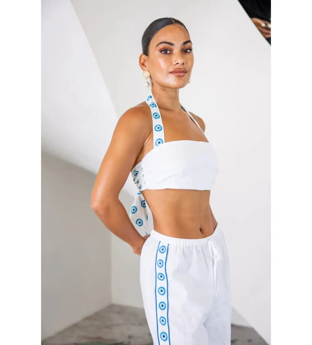 Sneaky Link Evil Eye Set White Size Small / Au Size 8 for rent on The Volte - main image