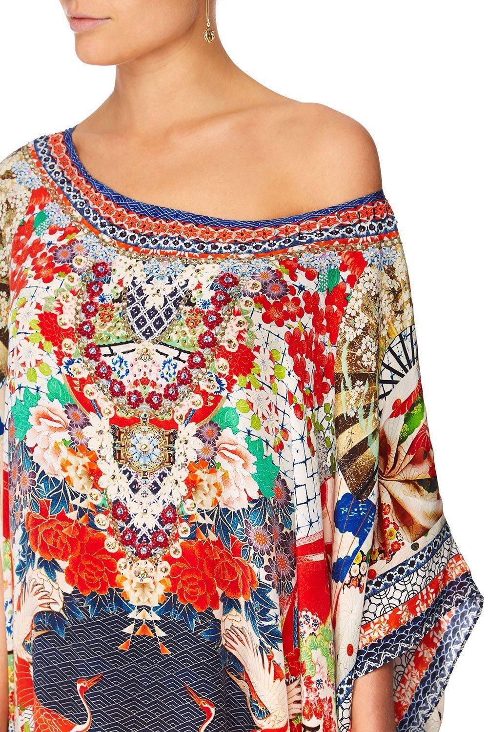 Camilla Geisha Girl Round Neck Kaftan One Size - Image 12