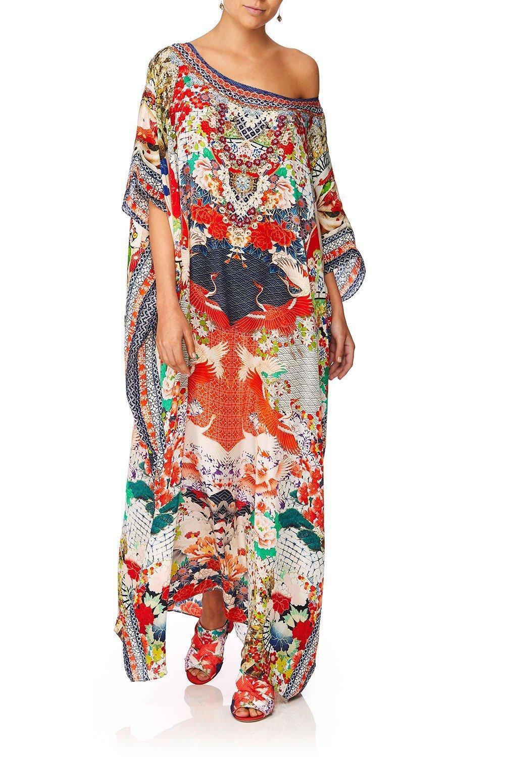 Camilla Geisha Girl Round Neck Kaftan One Size - Image 10