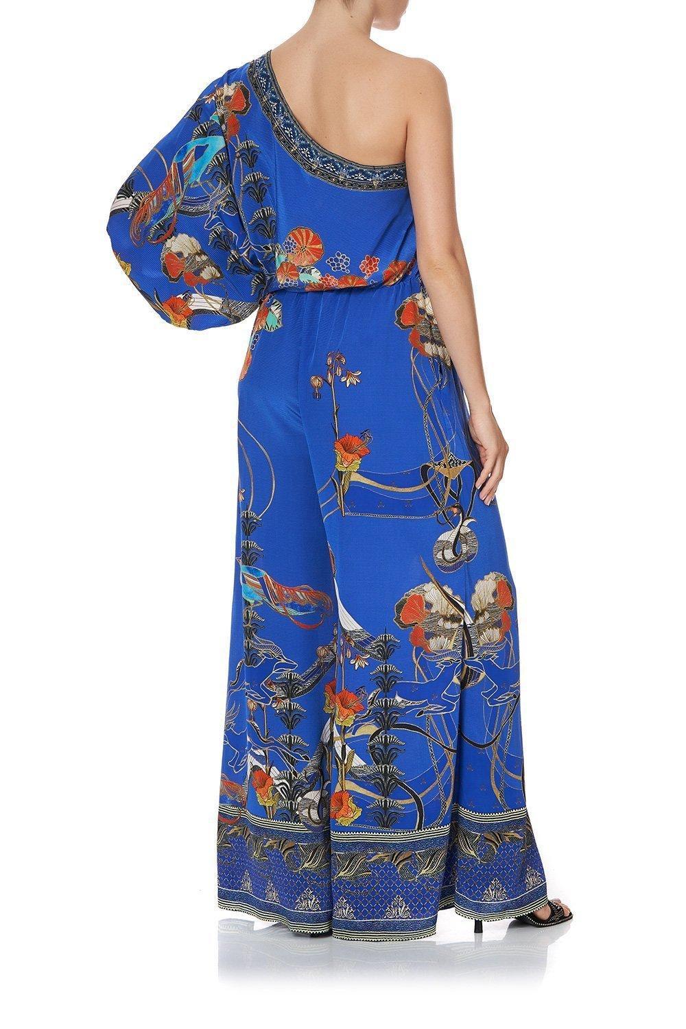 Camilla One Shoulder Flared Jumpsuit Tree of Life Size 10 - Image 3