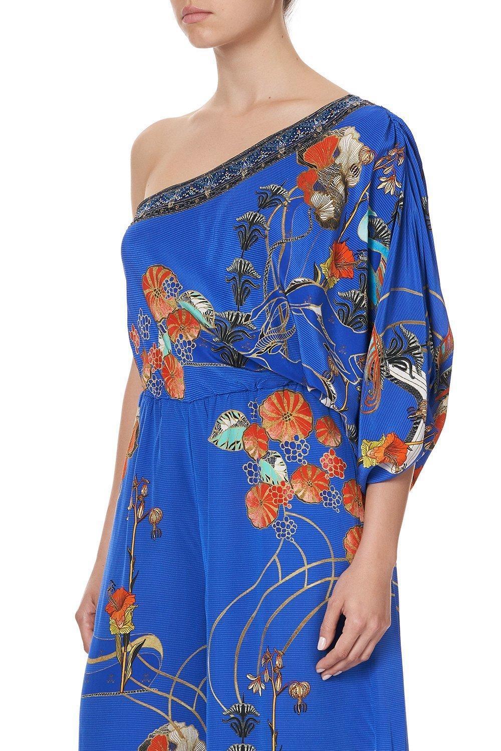 Camilla One Shoulder Flared Jumpsuit Tree of Life Size 10 - Image 5