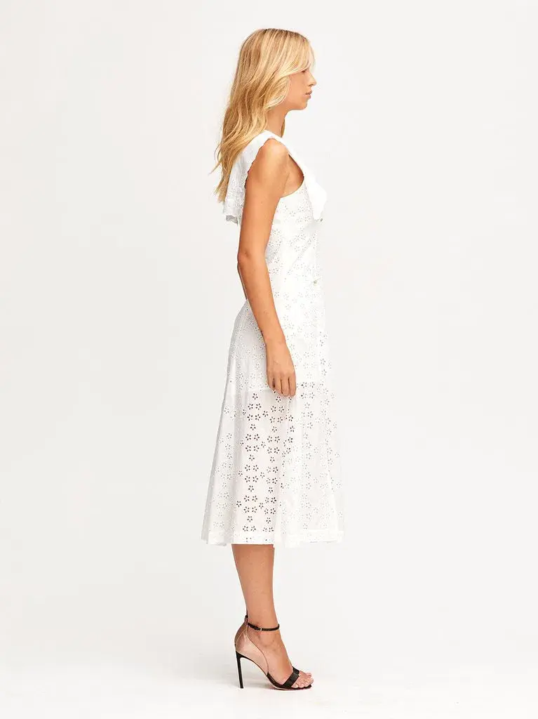 Alice McCall Wilde Grotto Midi Dress Porcelain White Size 4 - Image 2