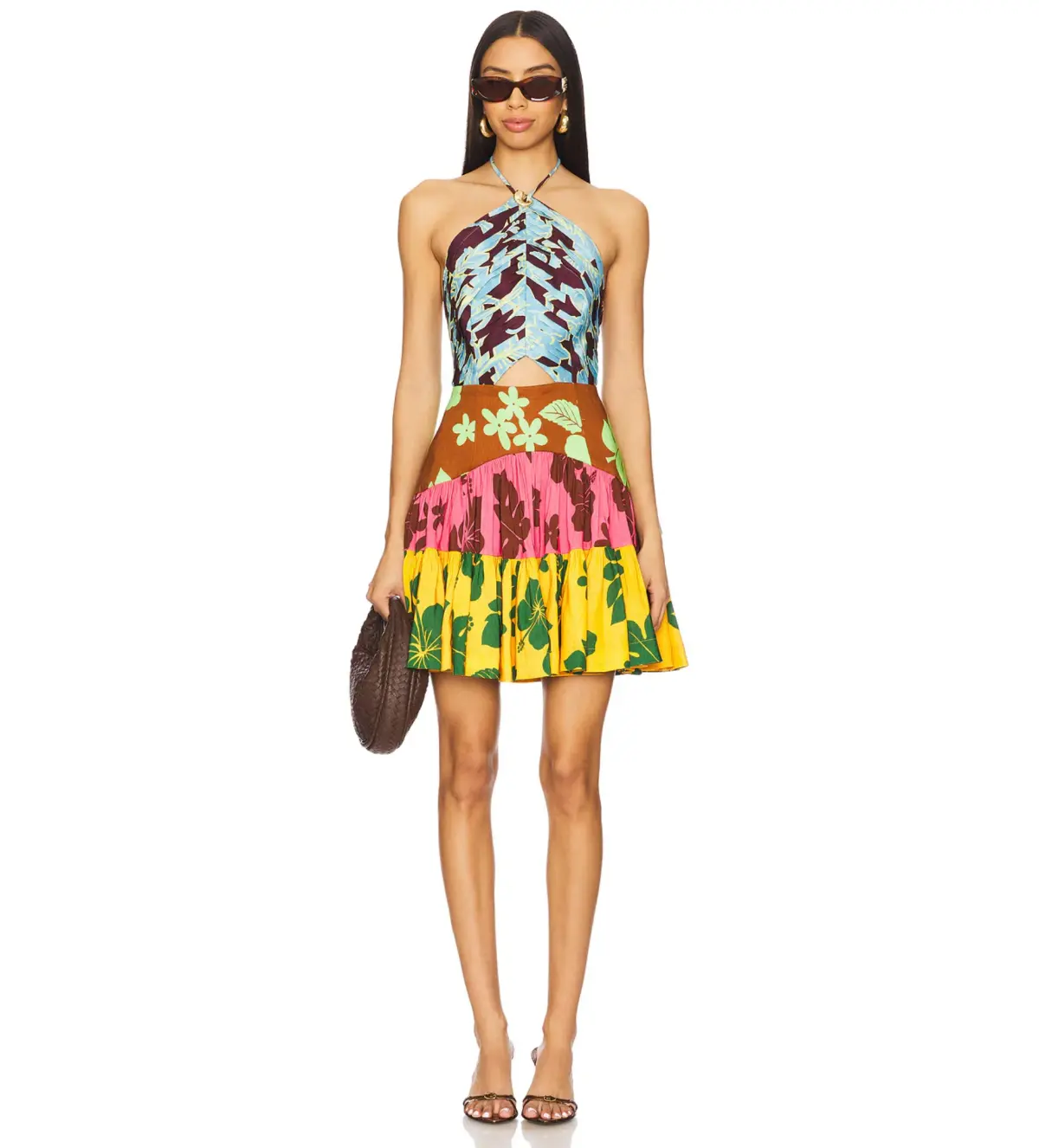 Alemais Poppy Spliced Mini Dress Size 10 - Image 1