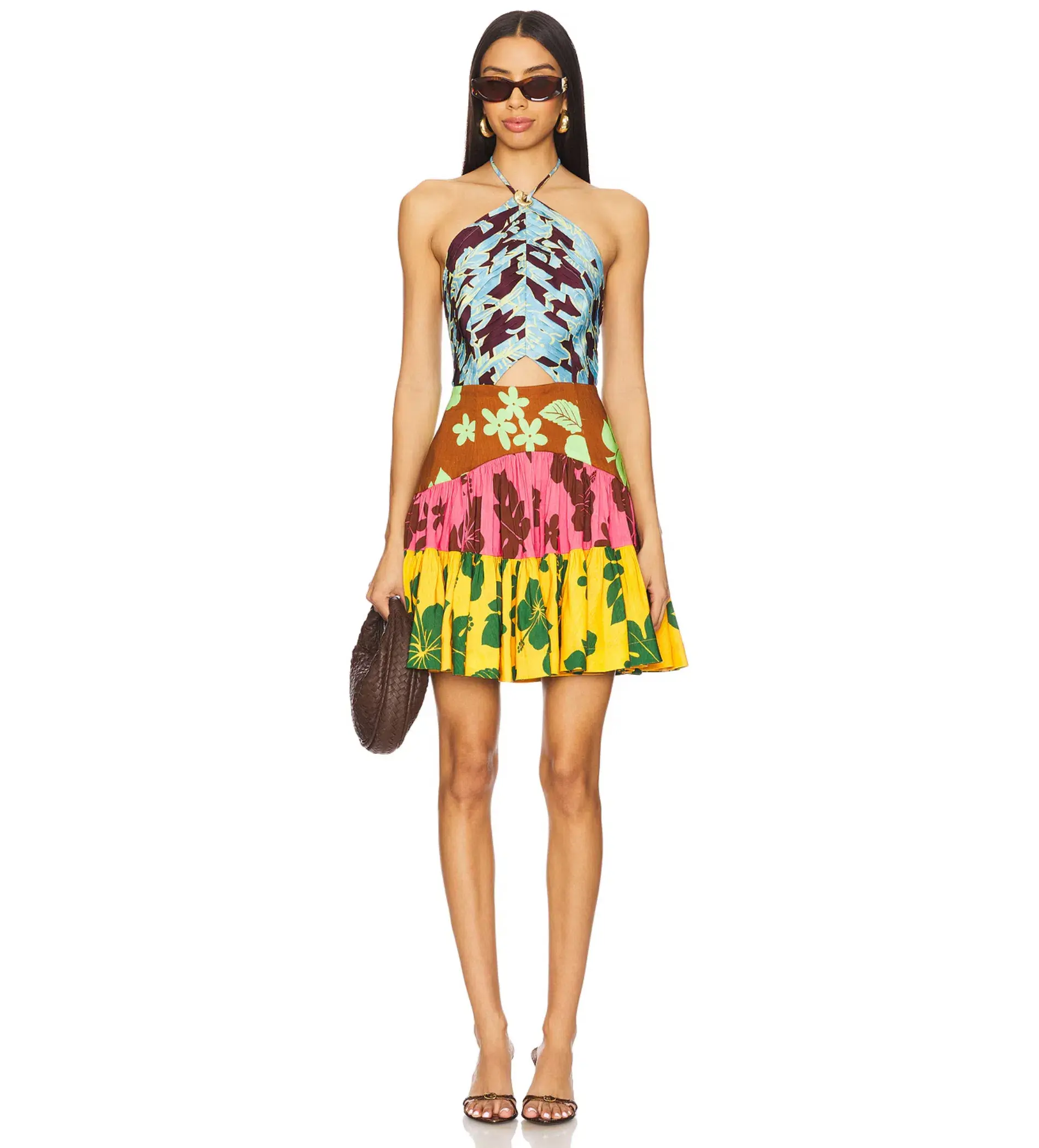 Alemais Poppy Spliced Mini Dress Size 10 - Image 1