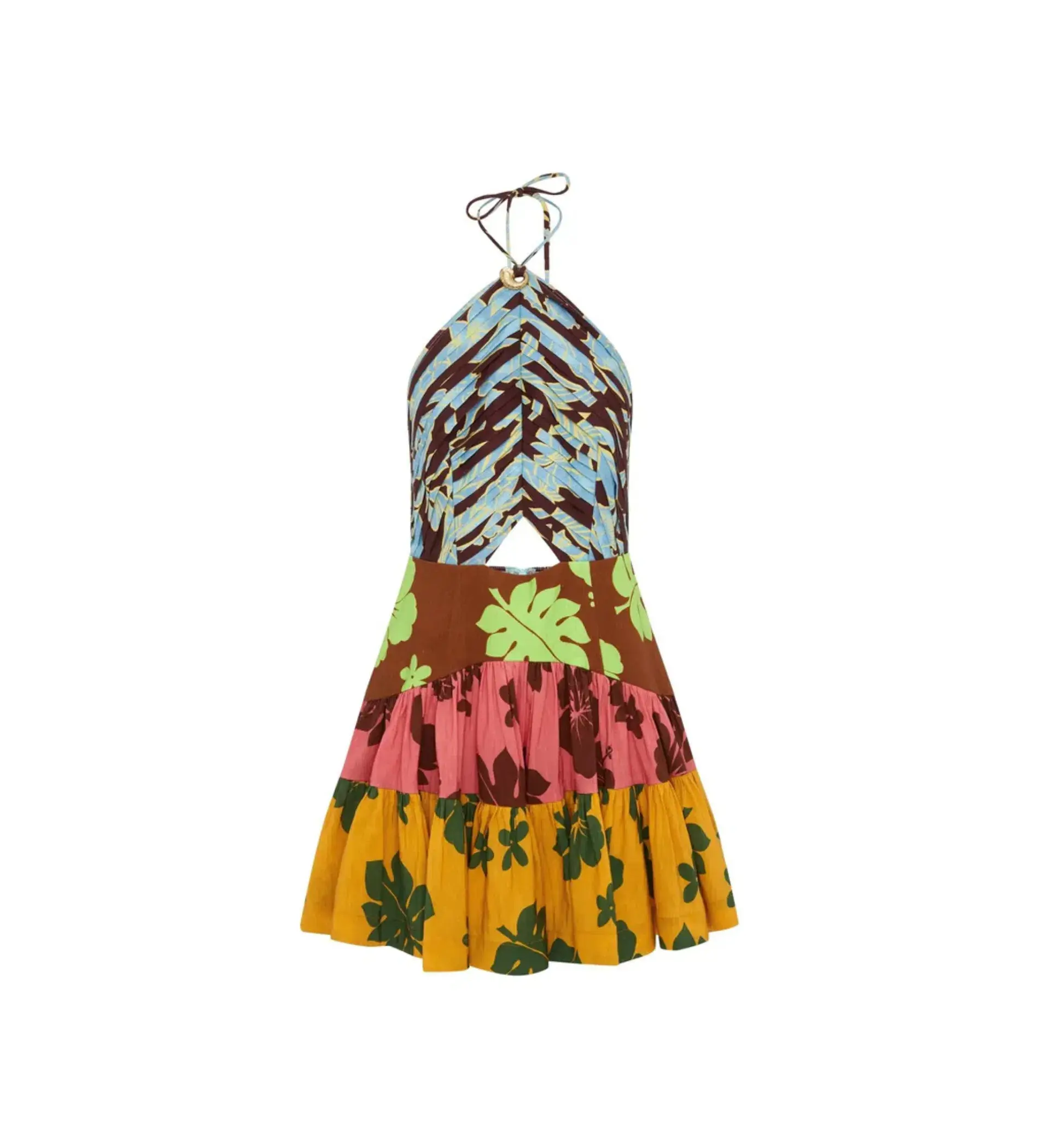 Alemais Poppy Spliced Mini Dress Size 10 - Image 4