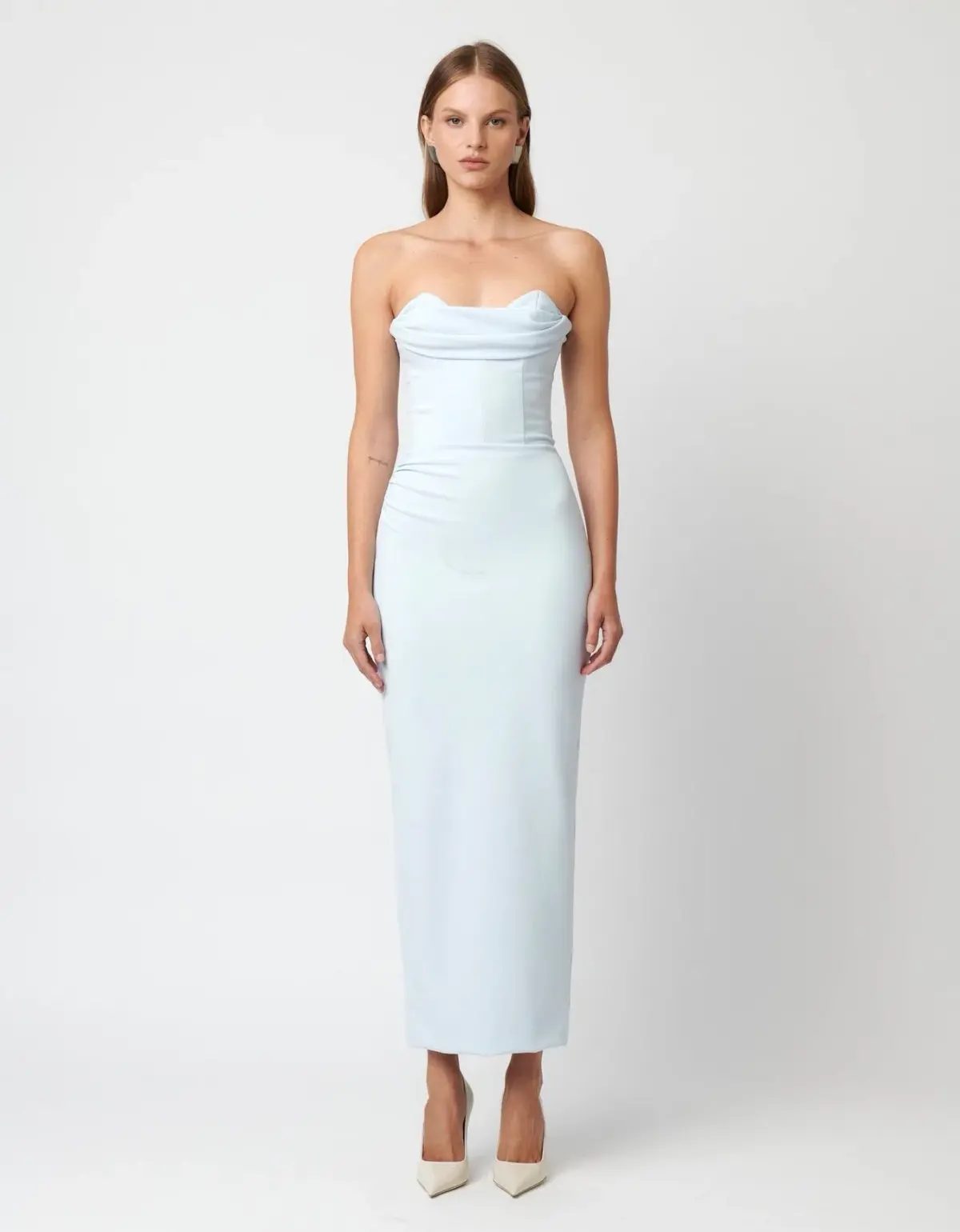 Effie Kats Rozela Midi Dress Ice Blue Size 12 - Image 1