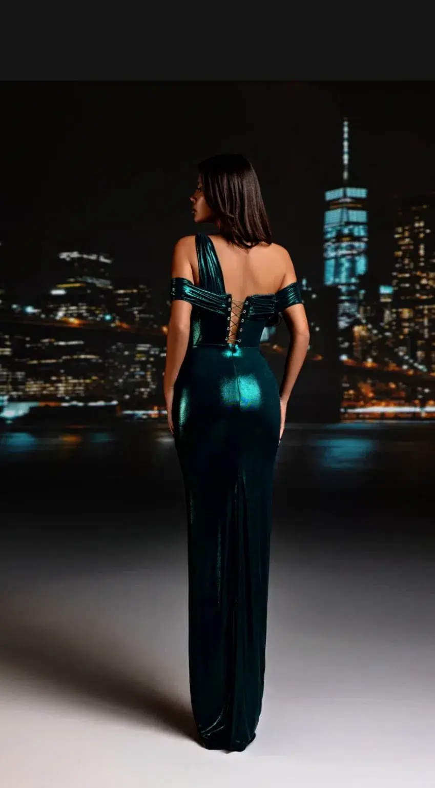 Diba Celina Delora Long Dress Green Size 8 - Image 3