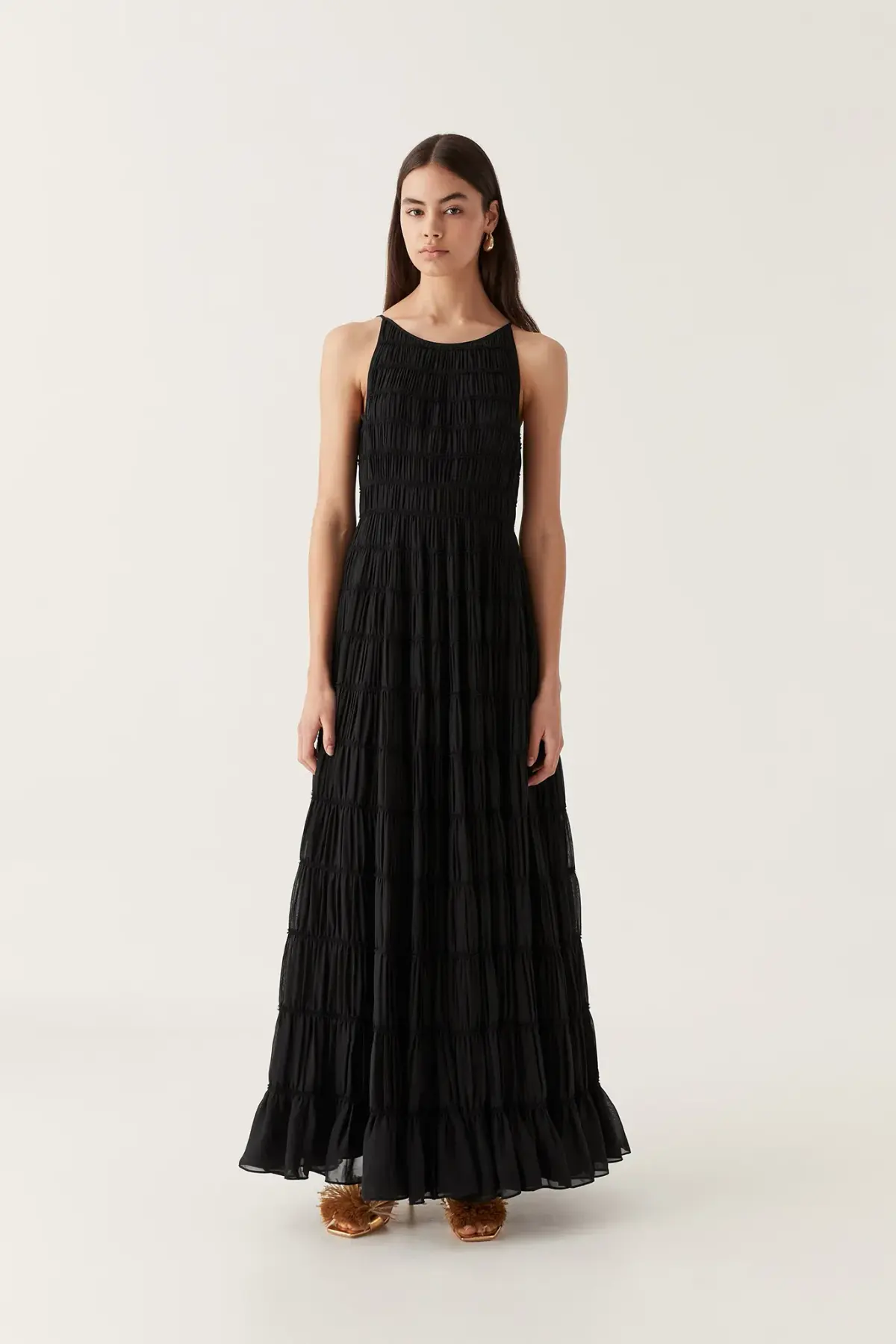 Aje Rosewood Ruched Maxi Dress Size 14 - Image 4