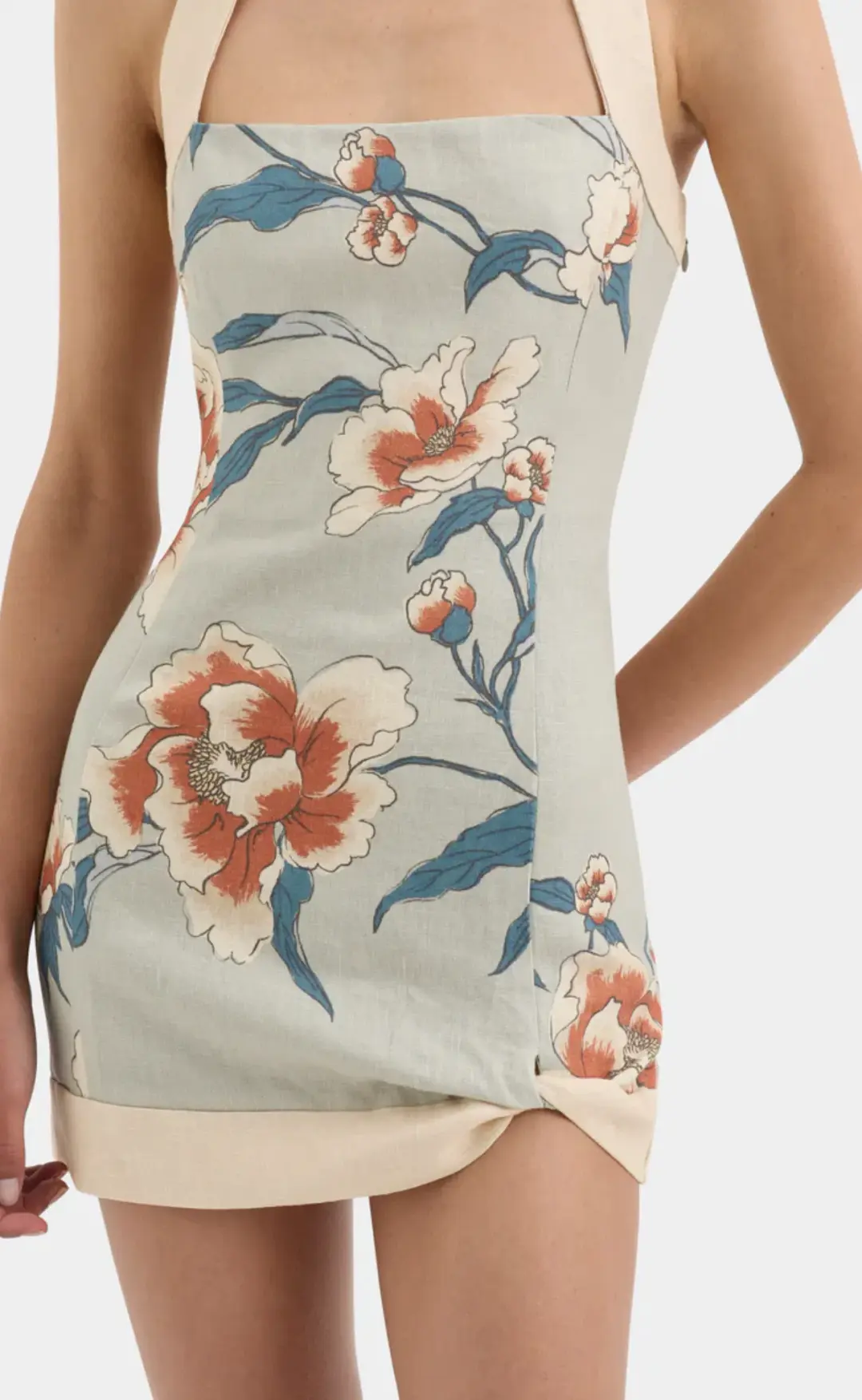 Sir The Label Roisin Mini Dress Bloom Floral Size 1 / AU 8  for rent on The Volte - main image