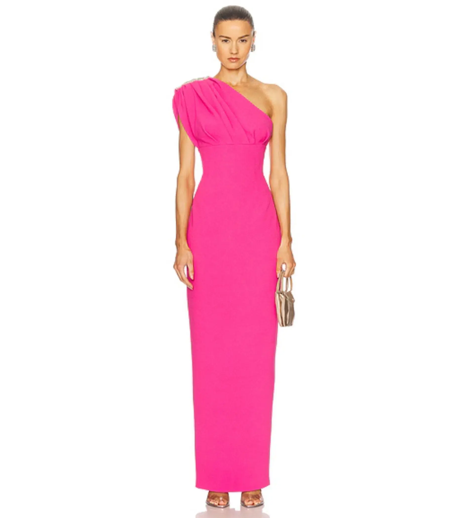 Rachel Gilbert Winnie Gown in Hot Pink Size 10 - Image 1
