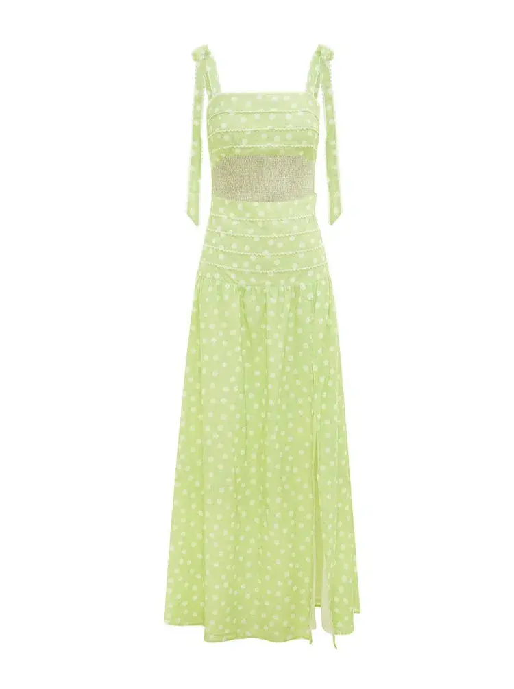 Issy Adore Maxi Dress Green Size 8 - Image 4