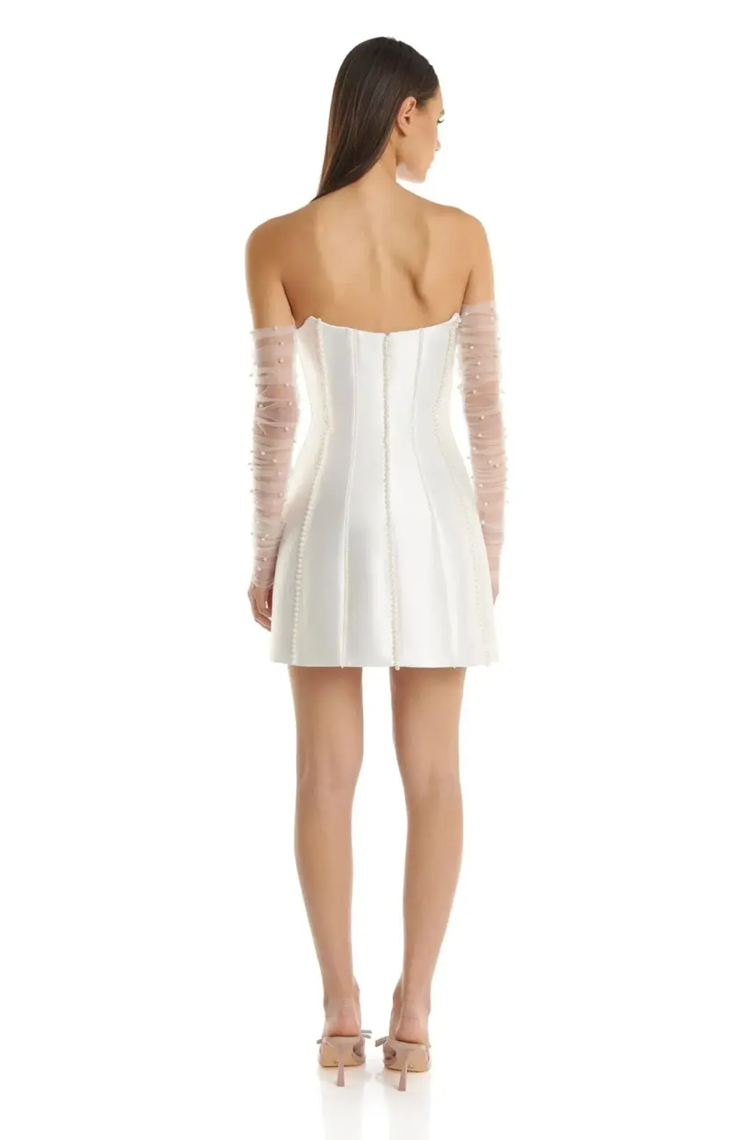 Eliya The Label Kayla Mini Dress White Size 6 for rent on The Volte - main image