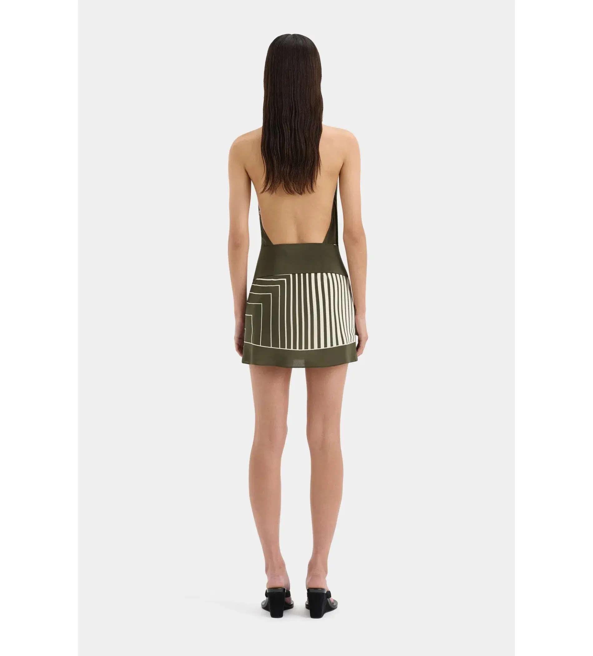 Sir The Label Leilana Mini Dress Garden Stripe Size 1/AU 8 - Image 3