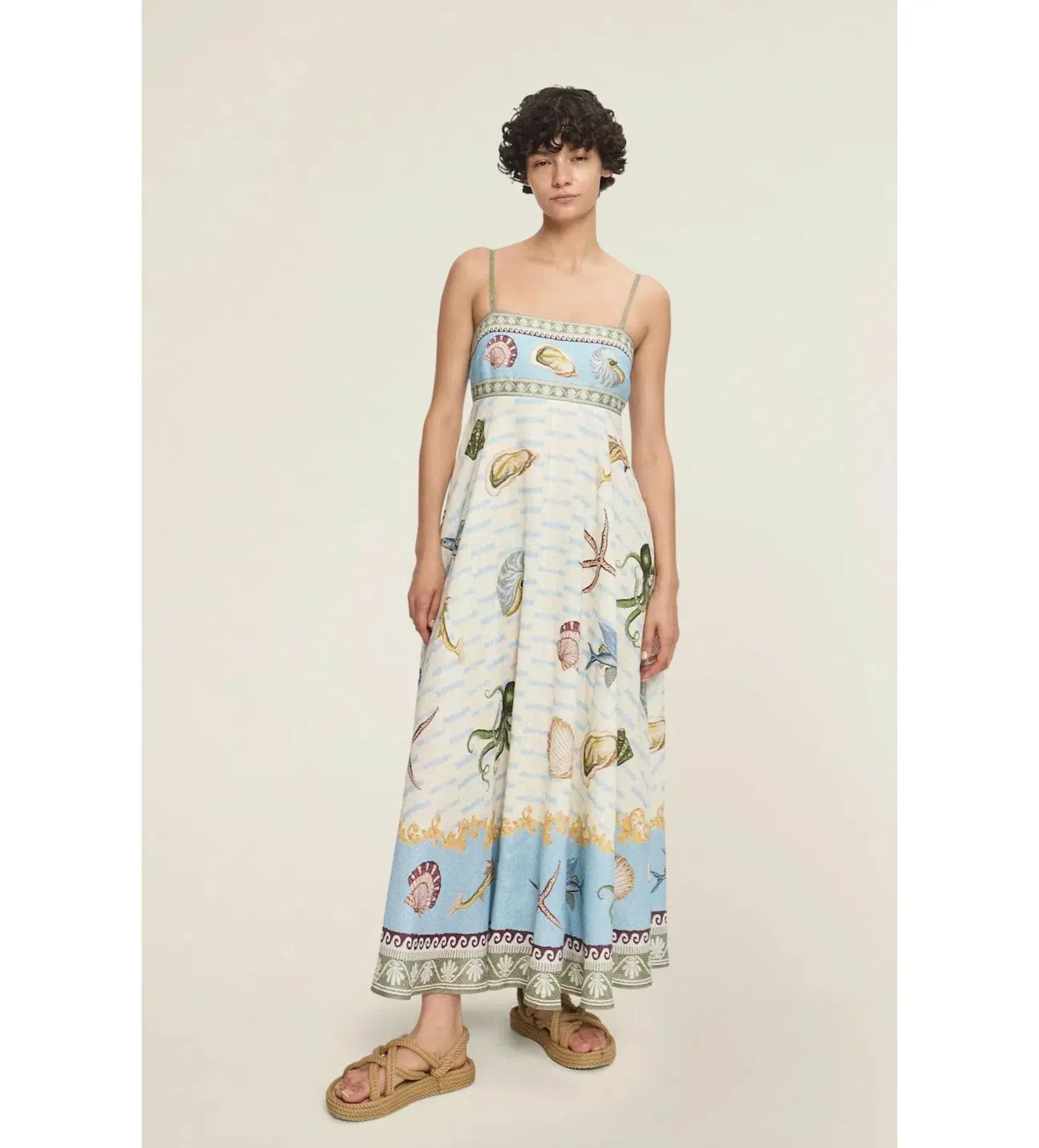 Alemais Bath House Maxi Sundress Multi Print Size AU 10 - Image 1