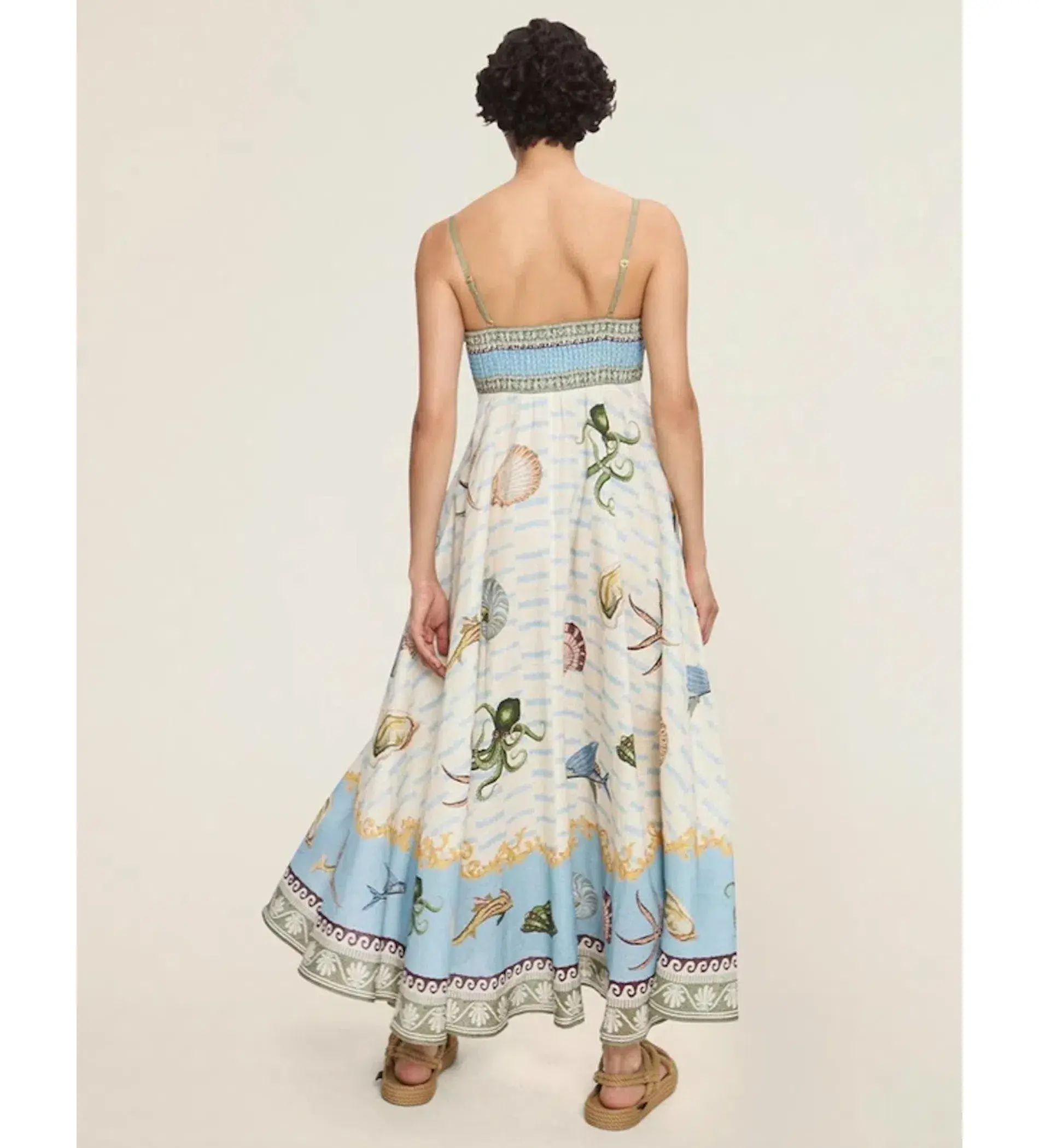 Alemais Bath House Maxi Sundress Multi Print Size AU 10 - Image 2