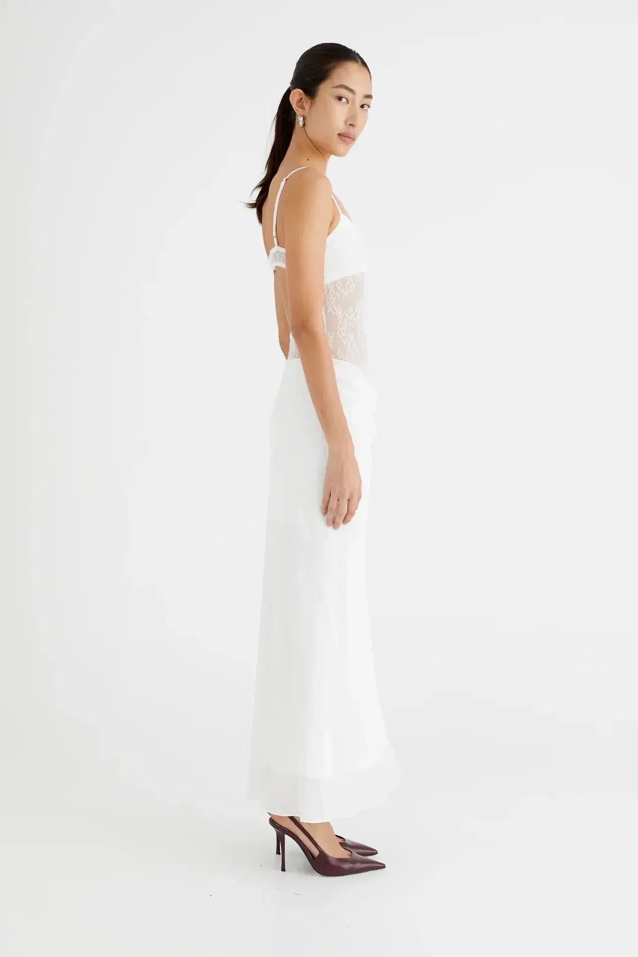 Benni Gabriel Maxi Dress White Size 12 - Image 3