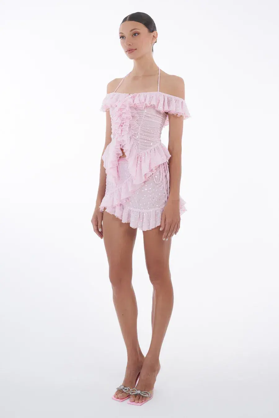 Dyspnea - Froncè Ruched Top Pink Size 12 - Image 5